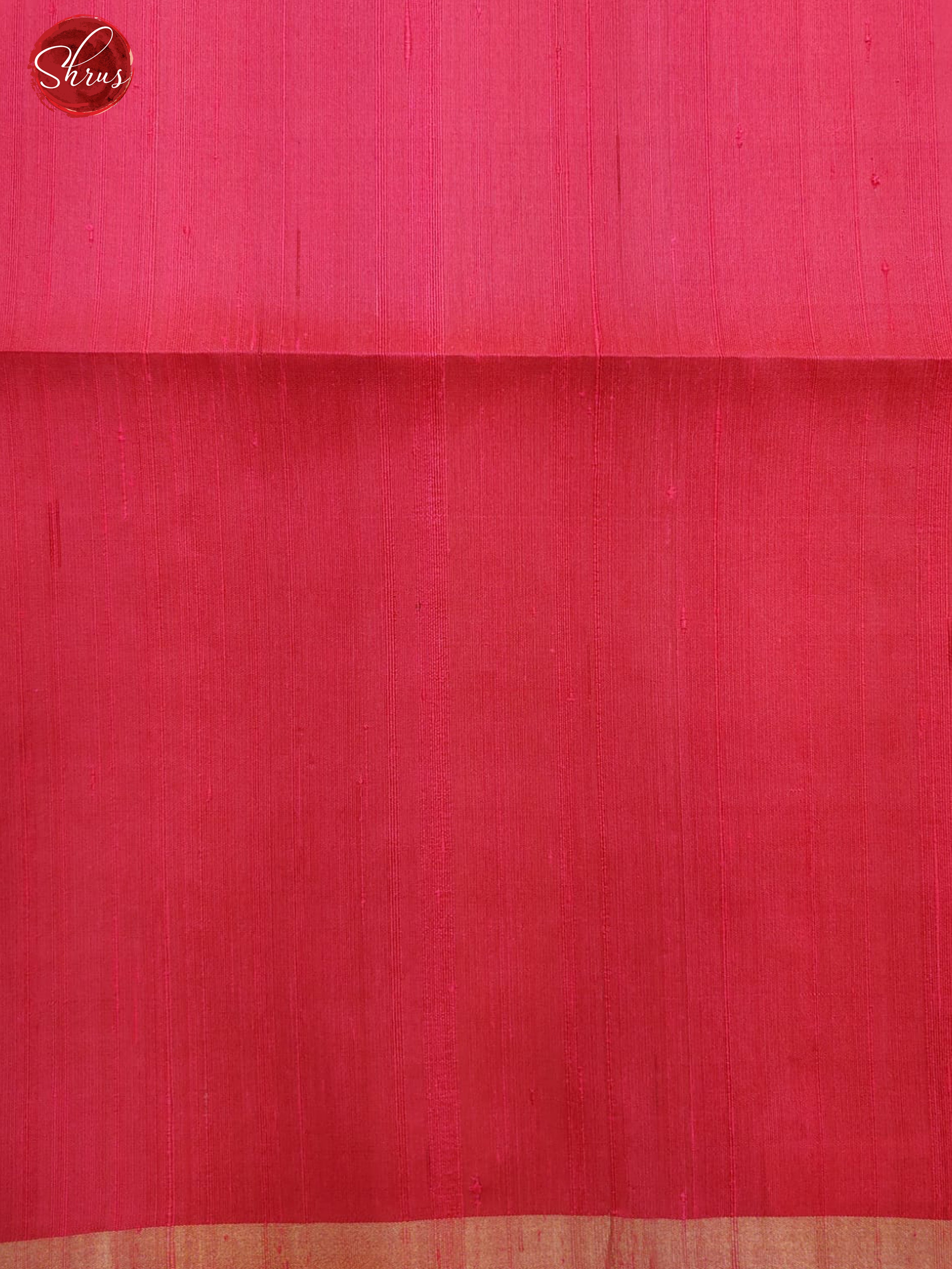 Pink(Single Tone)- Soft Silk with zari woven floral buttas on the body & Border - Shop on ShrusEternity.com