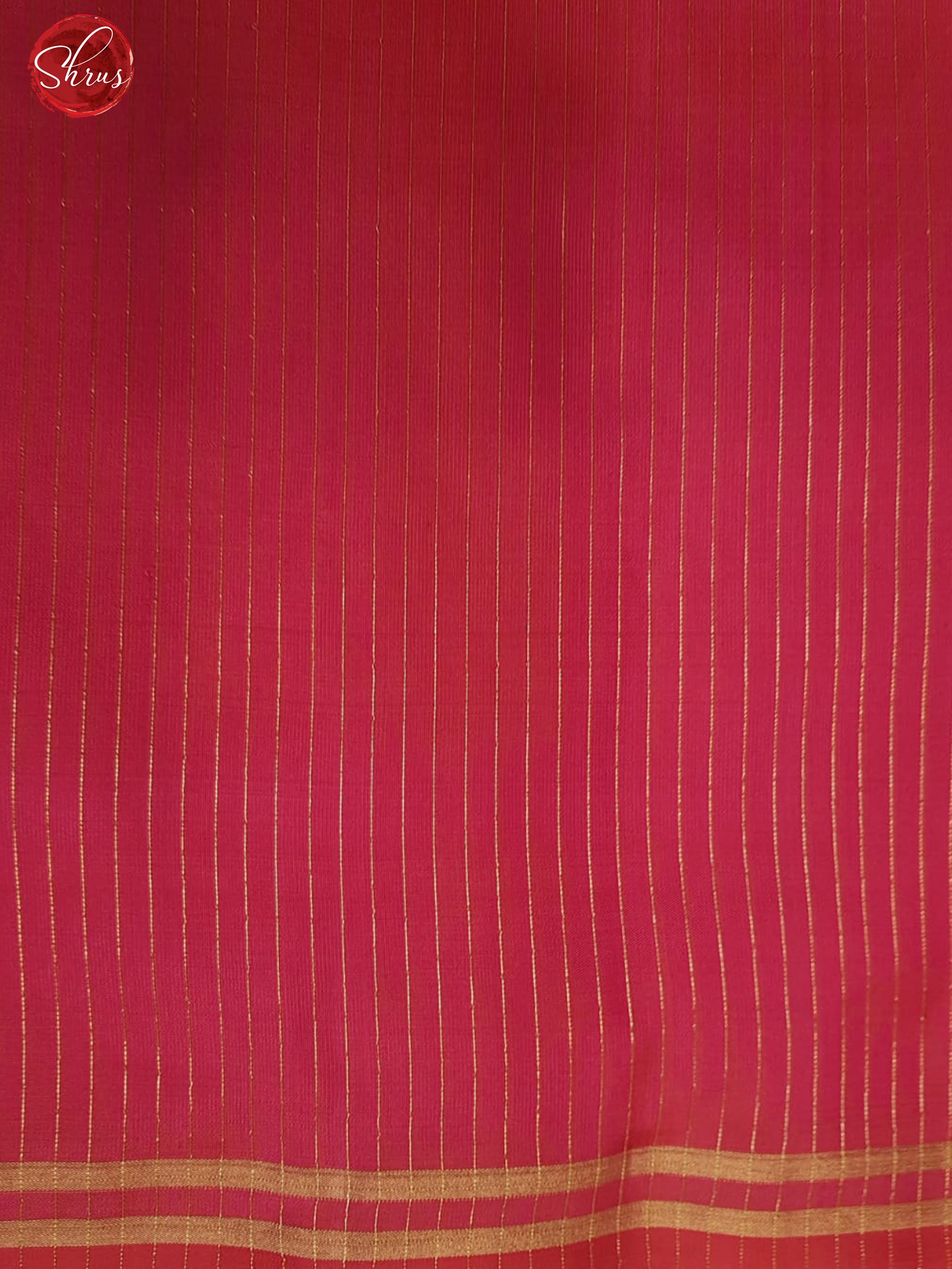 Yellow & Pink - Soft Silk with plain body & thin zari border - Shop on ShrusEternity.com