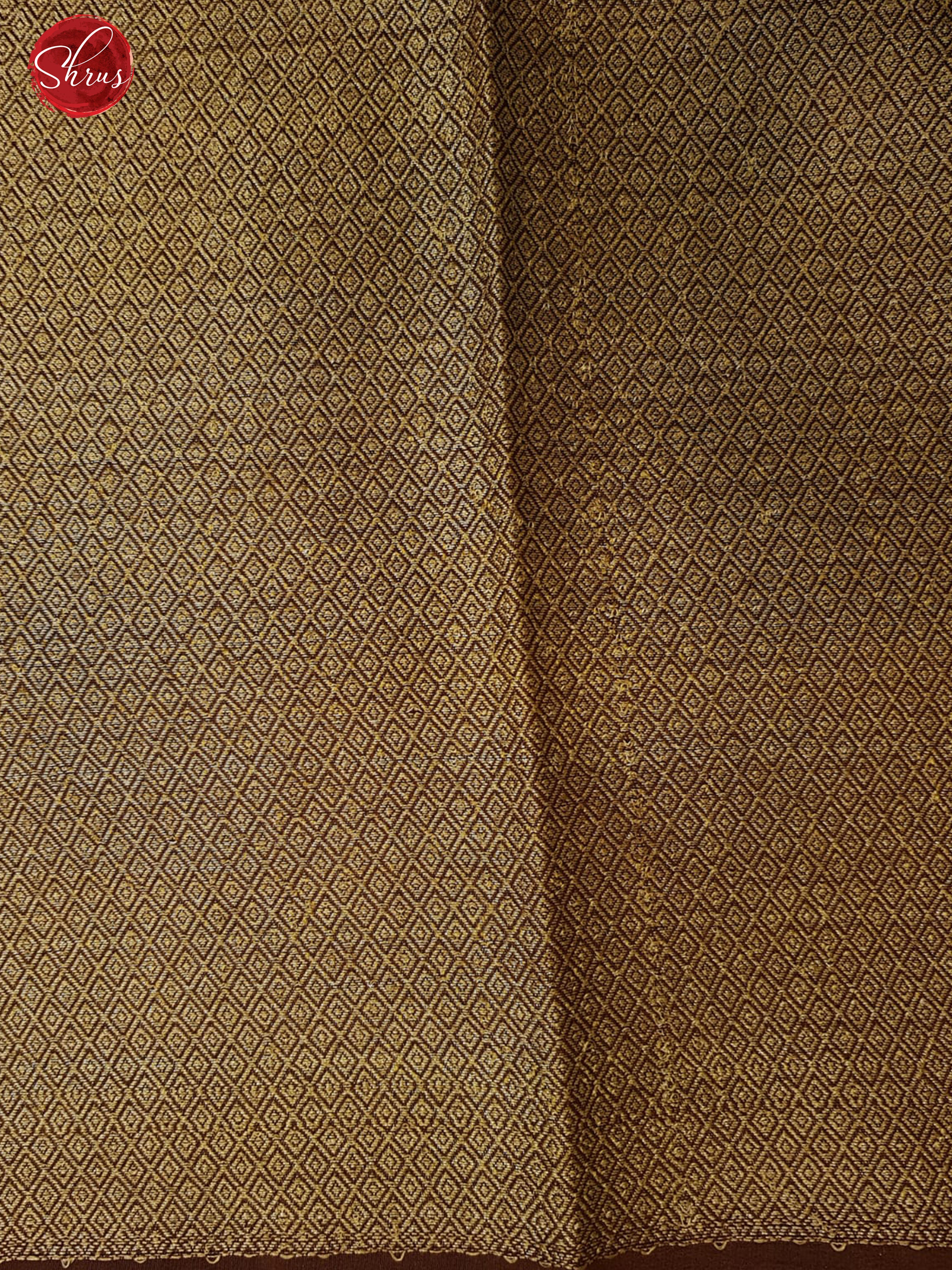Yellow & Brown - Semi Georgette with zari woven floral nestling brocade on the body & Contrast Zari Border - Shop on ShrusEternity.com