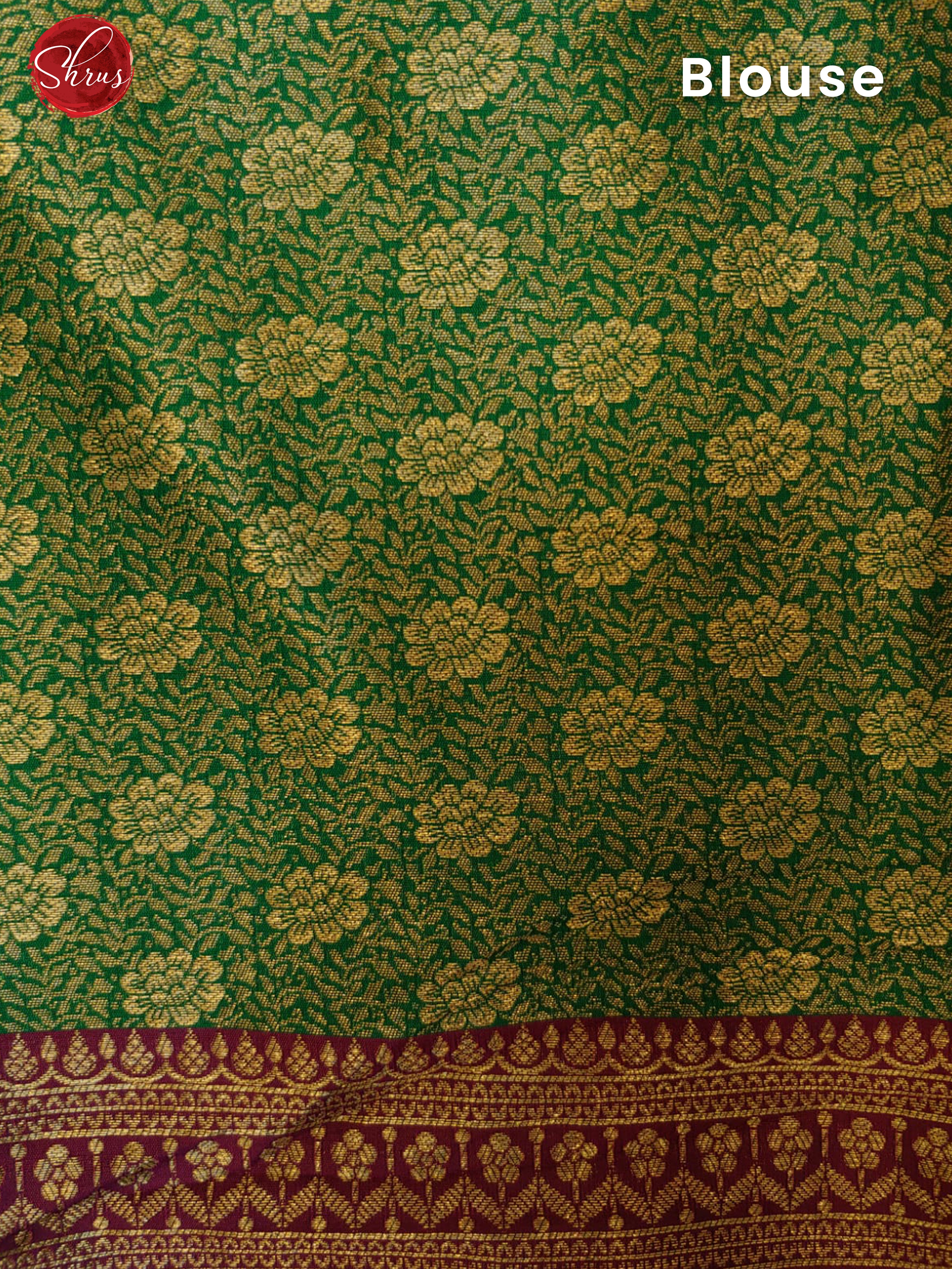 Purple & Green - Chiffon Semi stitched Lehanga with zari butta skirt & Contrast Dupatta - Shop on ShrusEternity.com