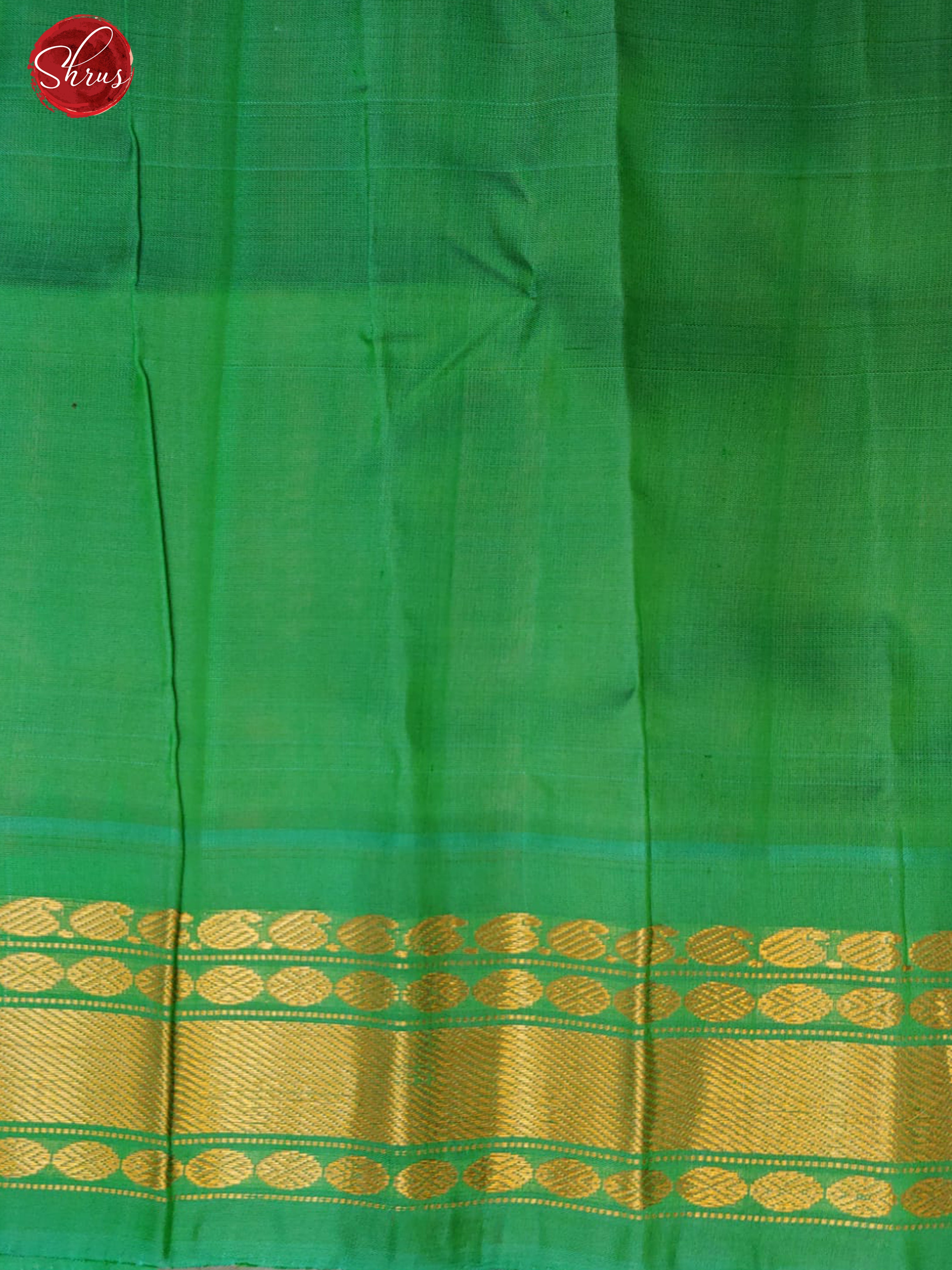 Red & Green -Gadwal Silk with zari woven buttas on the body & Contrast Border - Shop on ShrusEternity.com