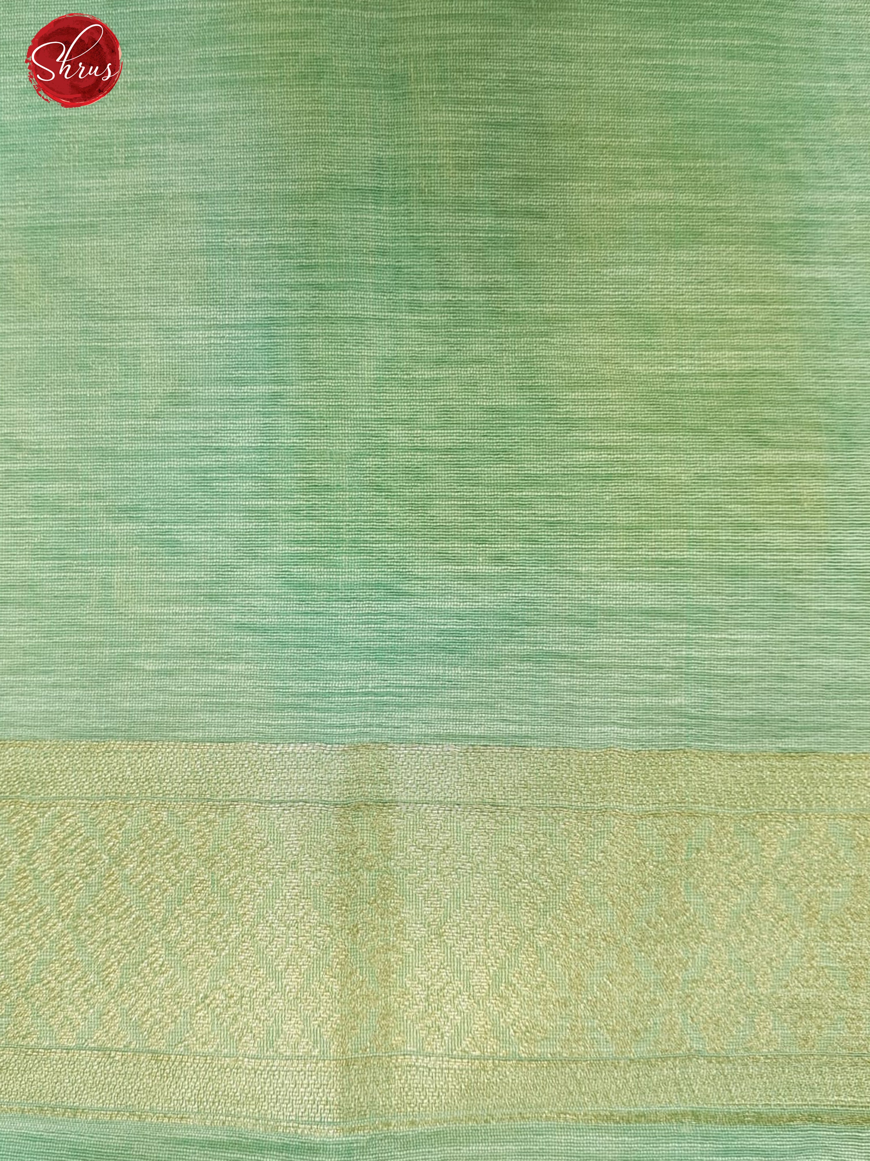 Blue(Single Tone)-Art Linen with zari woven floral brocade on the body &Zari Border - Shop on ShrusEternity.com