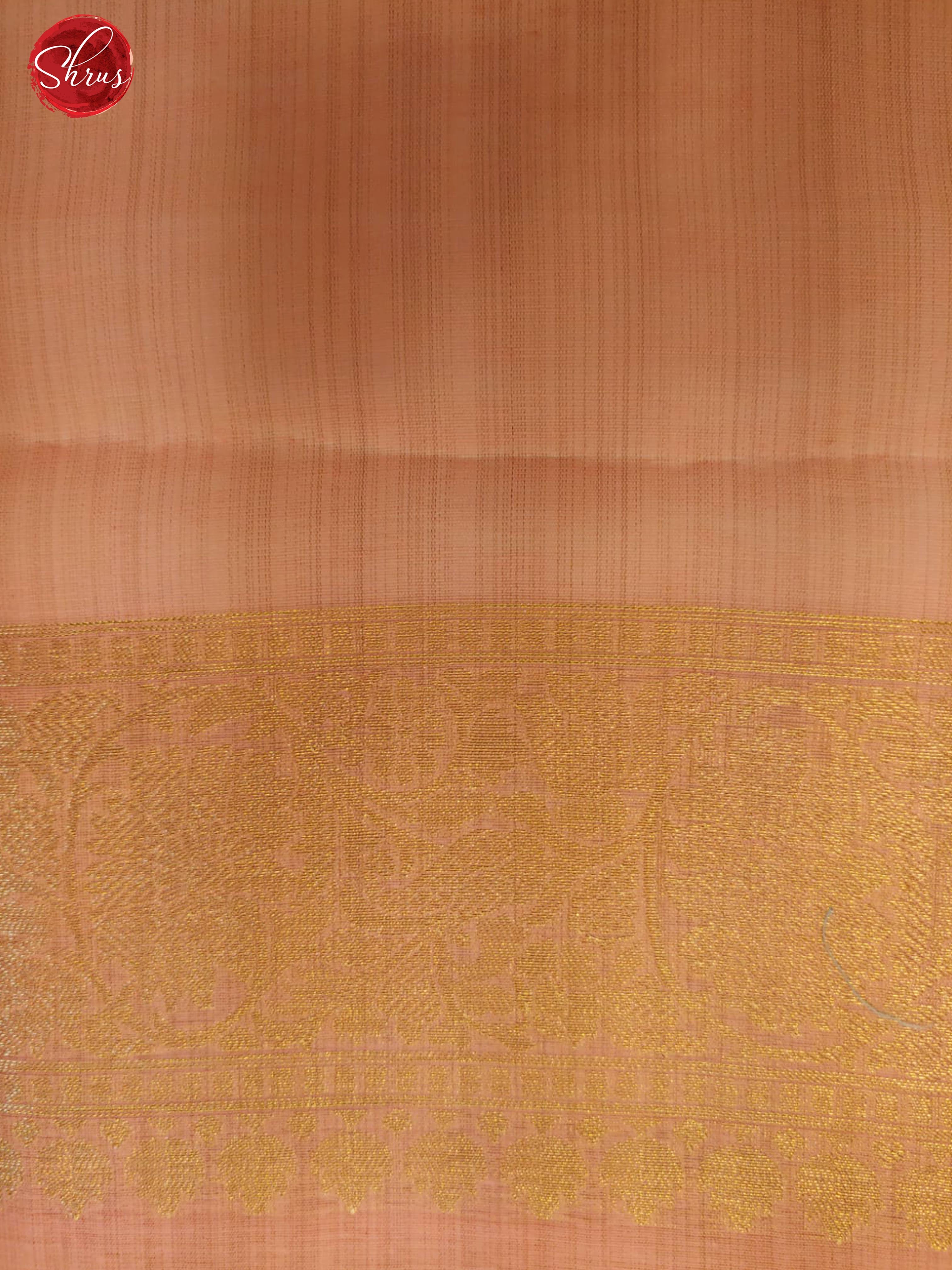 Pink(Single Tone) - Semi Banarasi with zari woven floral brocade on the body& Zari Border - Shop on ShrusEternity.com