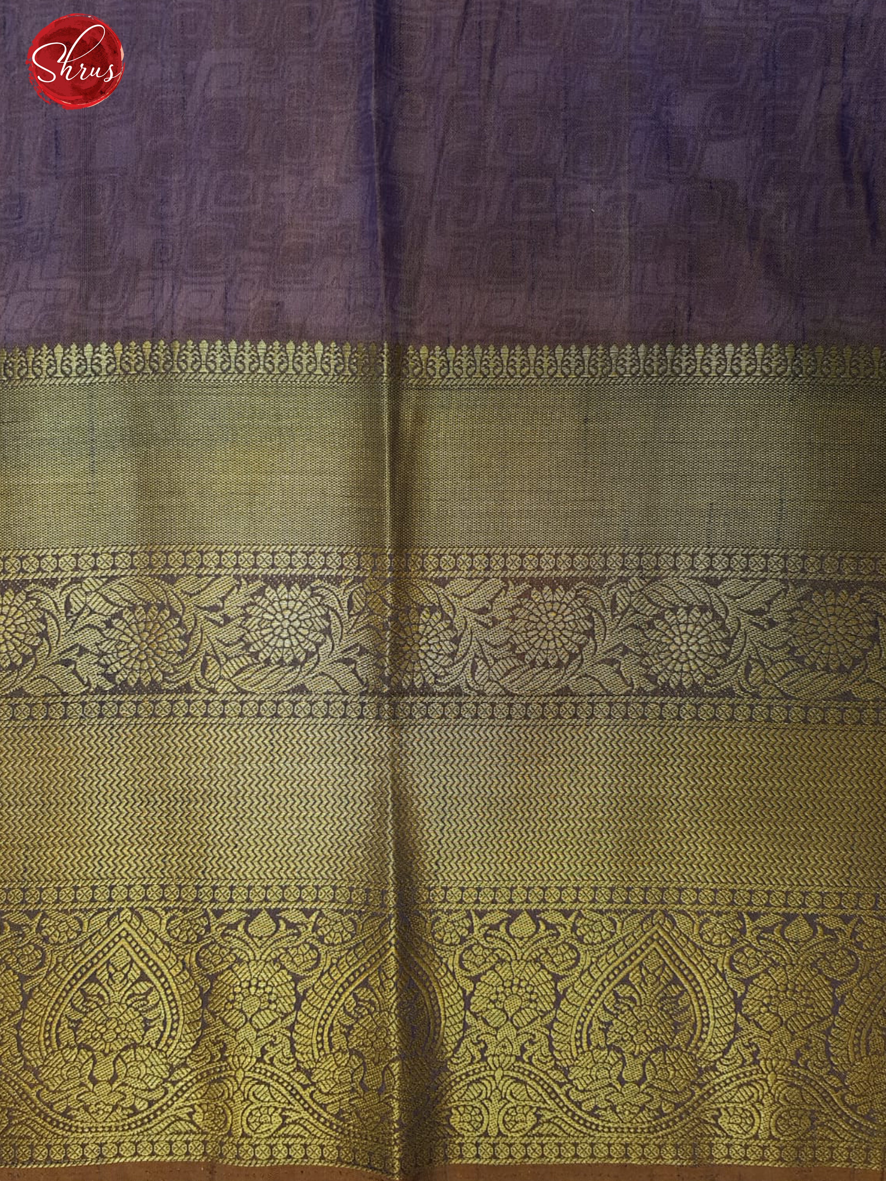 Orange & Purple - Semi Patola with patola floral print on the body & contrast Zari border - Shop on ShrusEternity.com