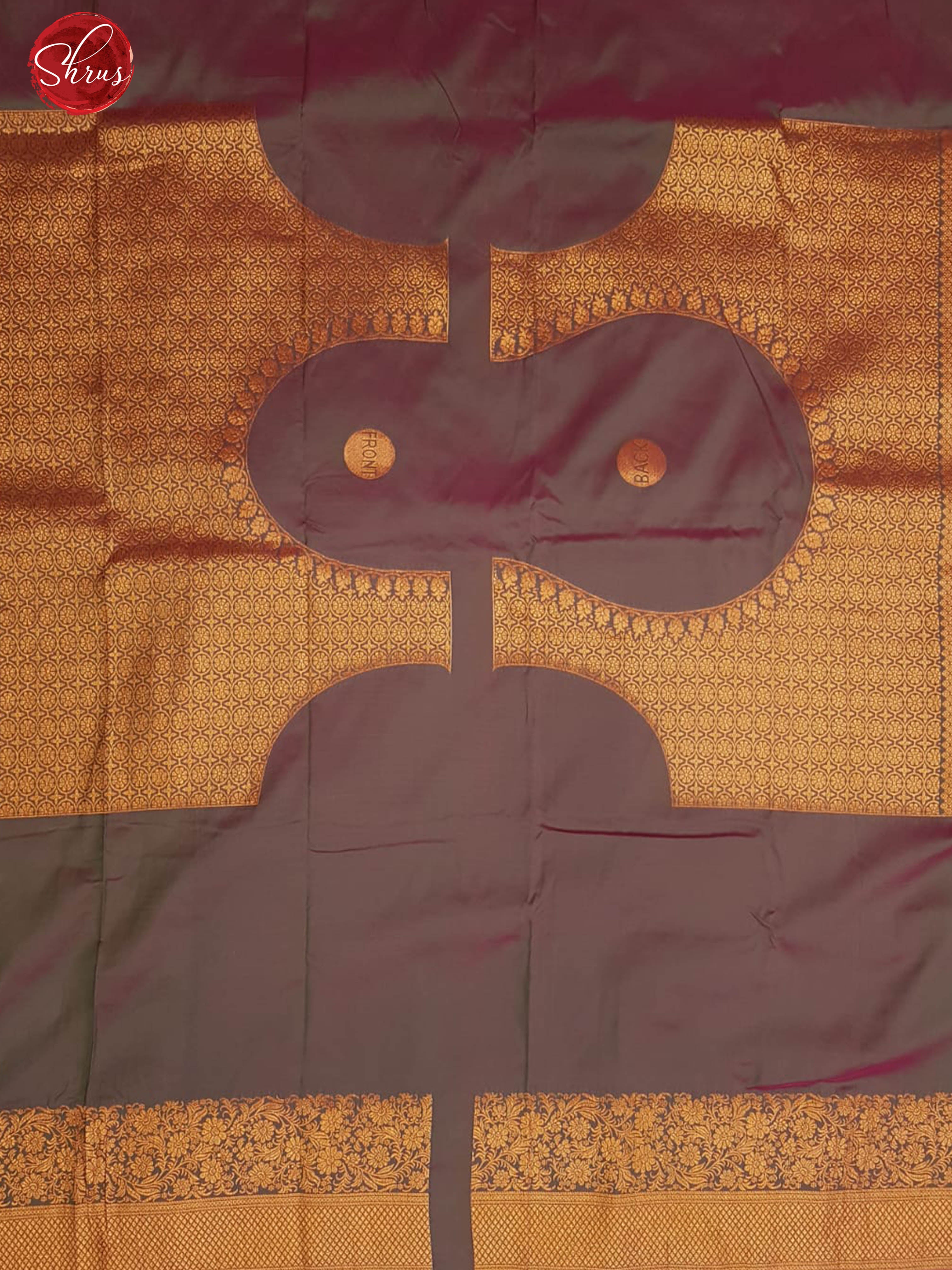 Pink & Grey - Semi Kanchipuram with Zari woven peacock motifs on the body & Contrast Zari Border - Shop on ShrusEternity.com