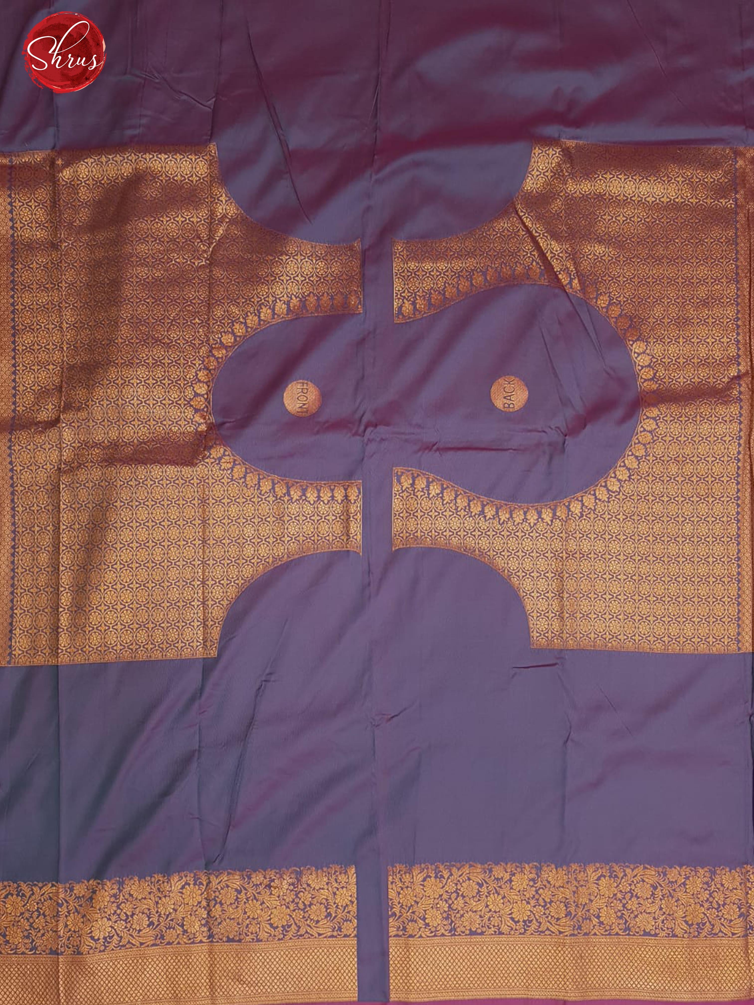 Green & Pink -Semi Kanchipuram with Zari woven peacock motifs on the body & Contrast Zari Border - Shop on ShrusEternity.com
