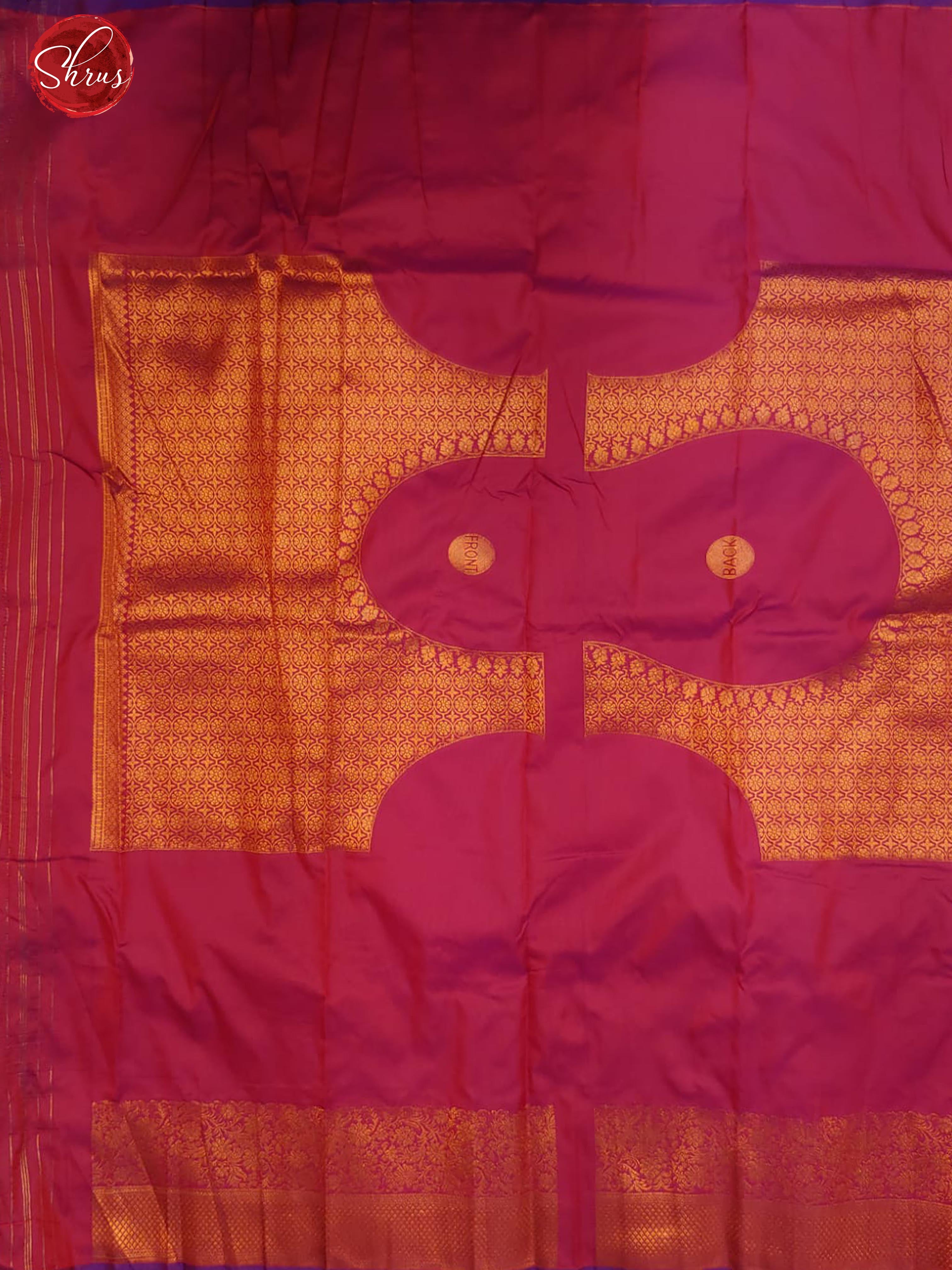 Violet & Purple -Semi Kanchipuram with Zari woven peacock motifs on the body & Zari Border - Shop on ShrusEternity.com