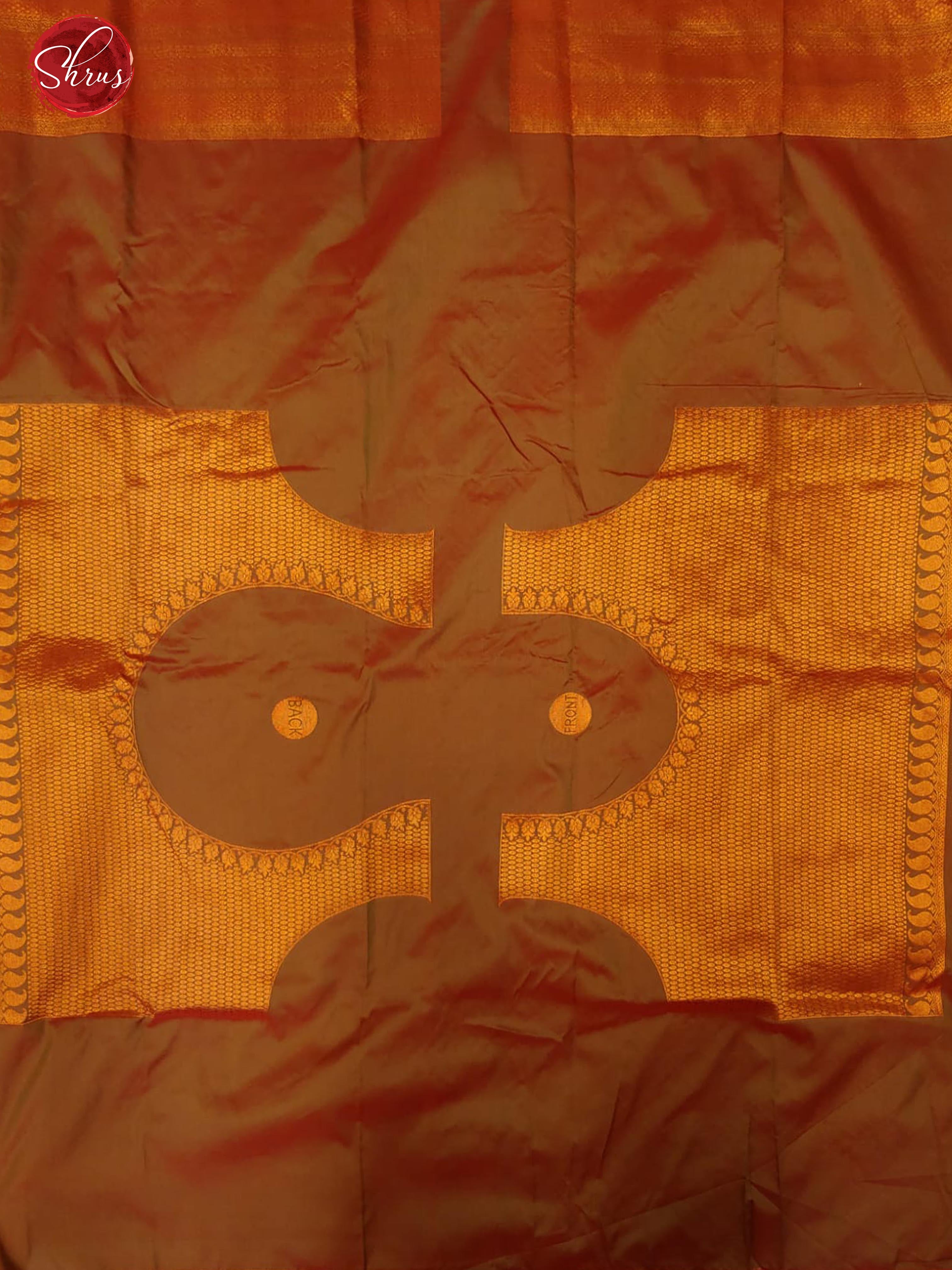 Double Shaded Green(Single Tone)- Semi Kanchipuram with Zari woven floral motifs , brocade on the body & Zari Border - Shop on ShrusEternity.com