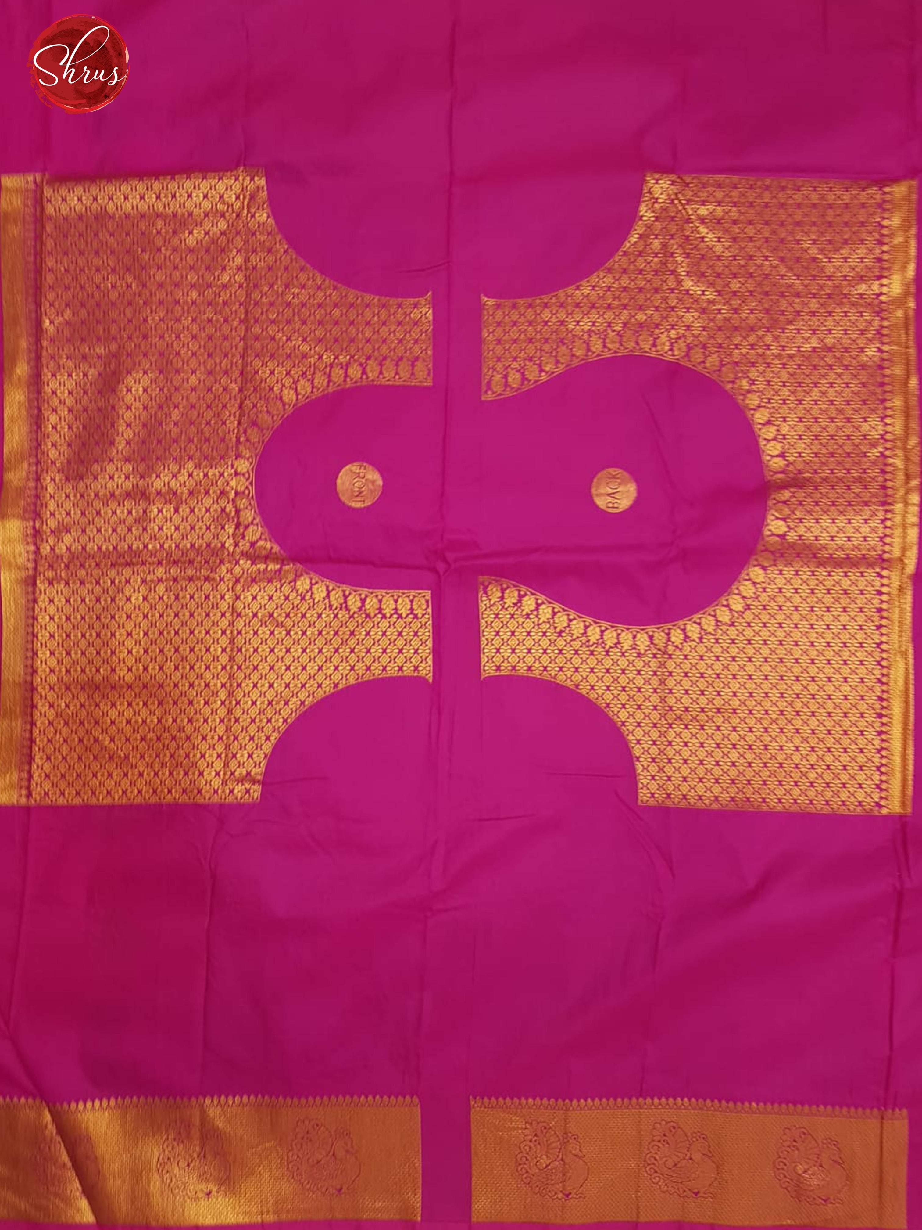 Purple & Pink - Semi Kanchipuram with Zari woven floral motifs , self jacquard on the body & Zari Border - Shop on ShrusEternity.com