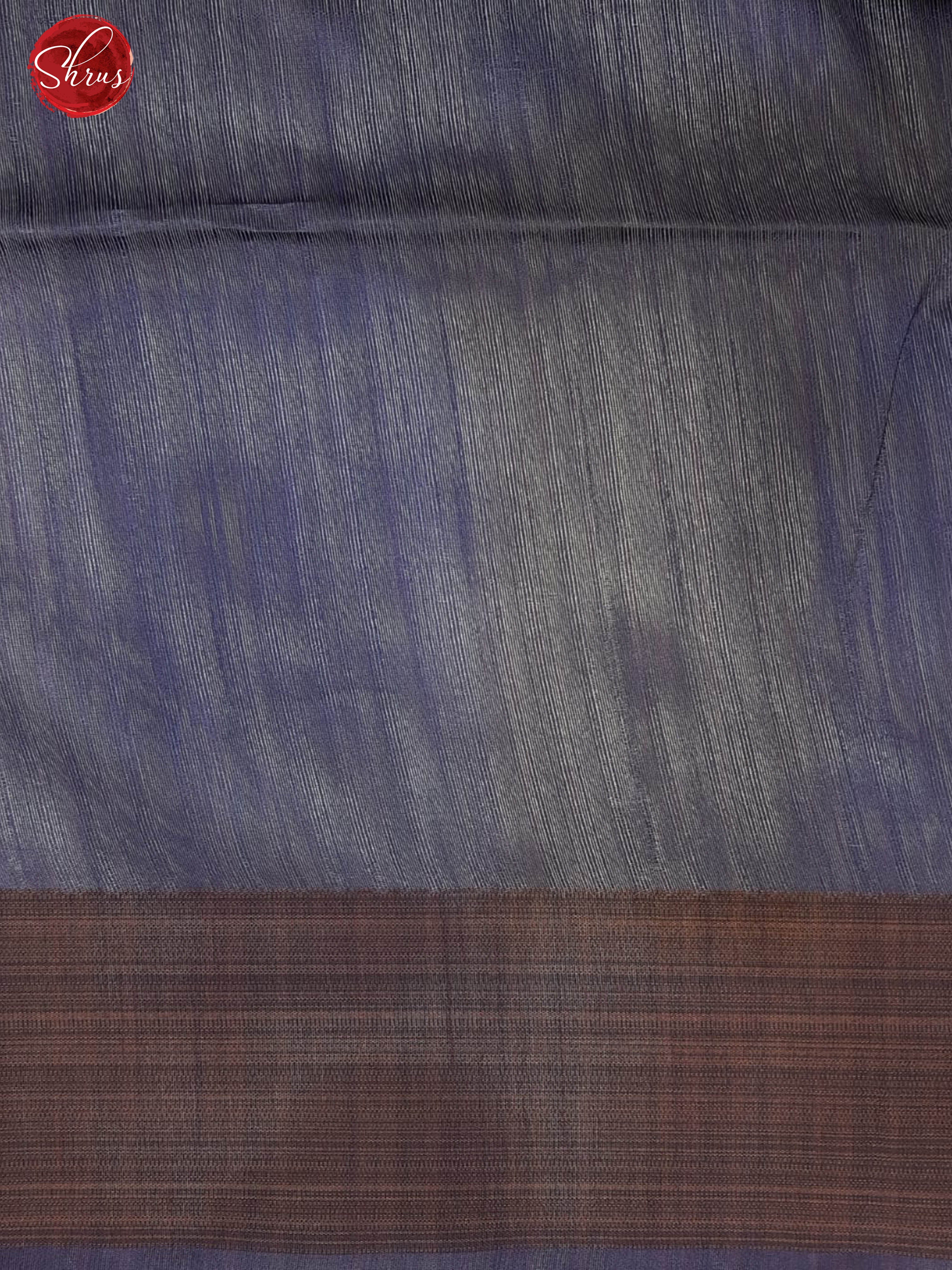 Cream & Blue - Semi Jute with kalamkari floral Printed Body & contrast Border - Shop on ShrusEternity.com