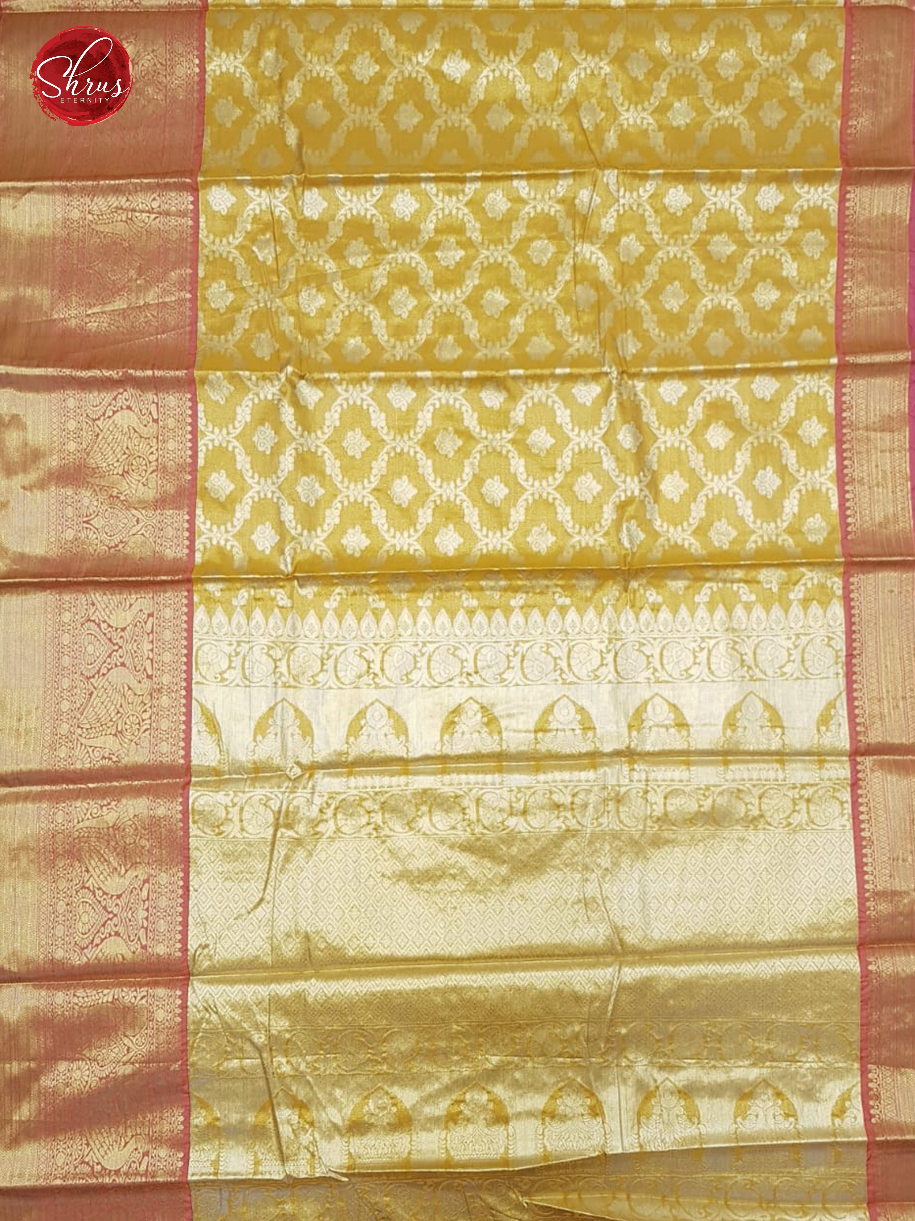 Gold and Pink - Tissue Banarasi - Shop on ShrusEternity.com