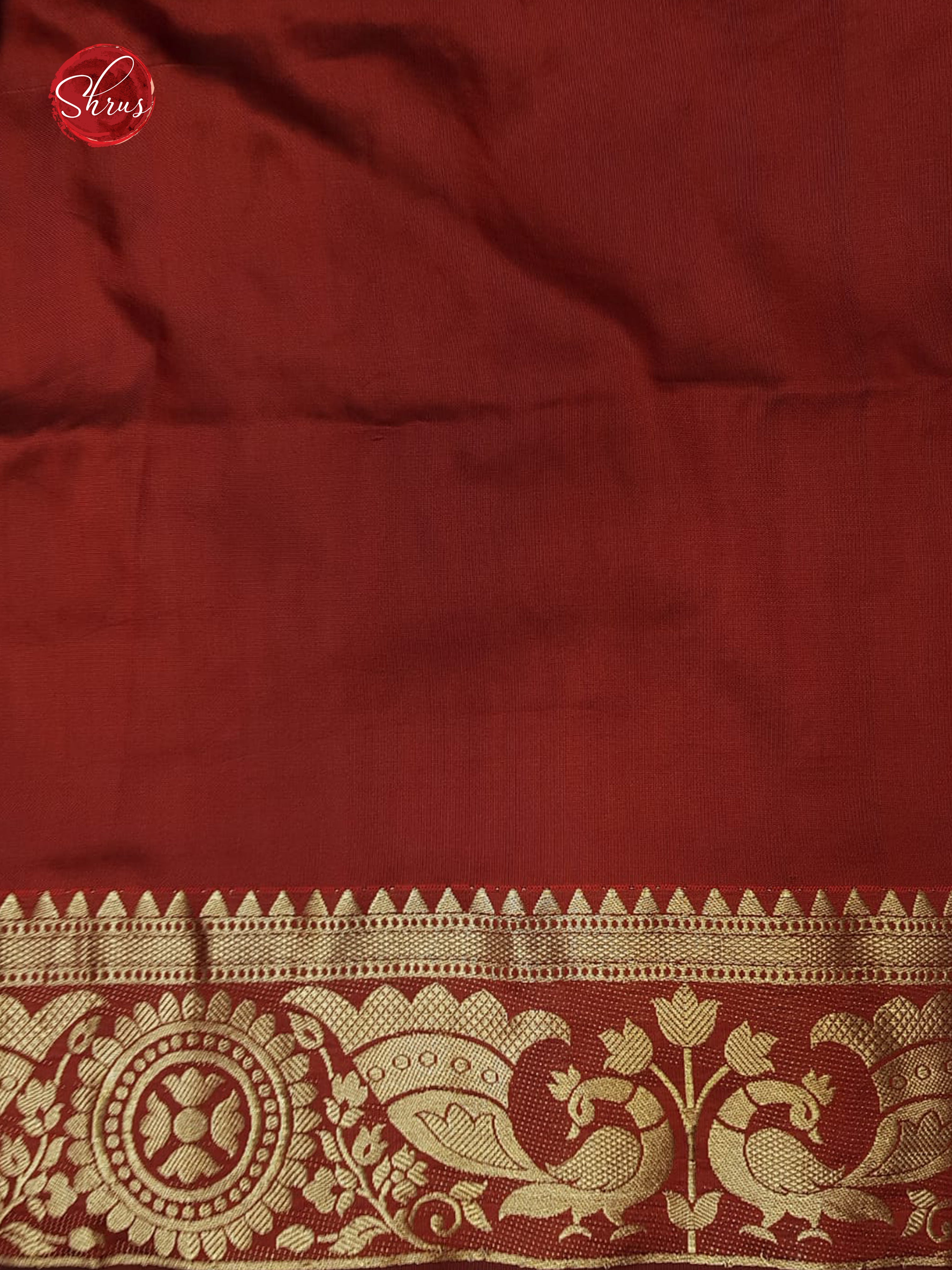 Green & Maroon -Semi Paithani with patola print on the body & Zari Border - Shop on ShrusEternity.com