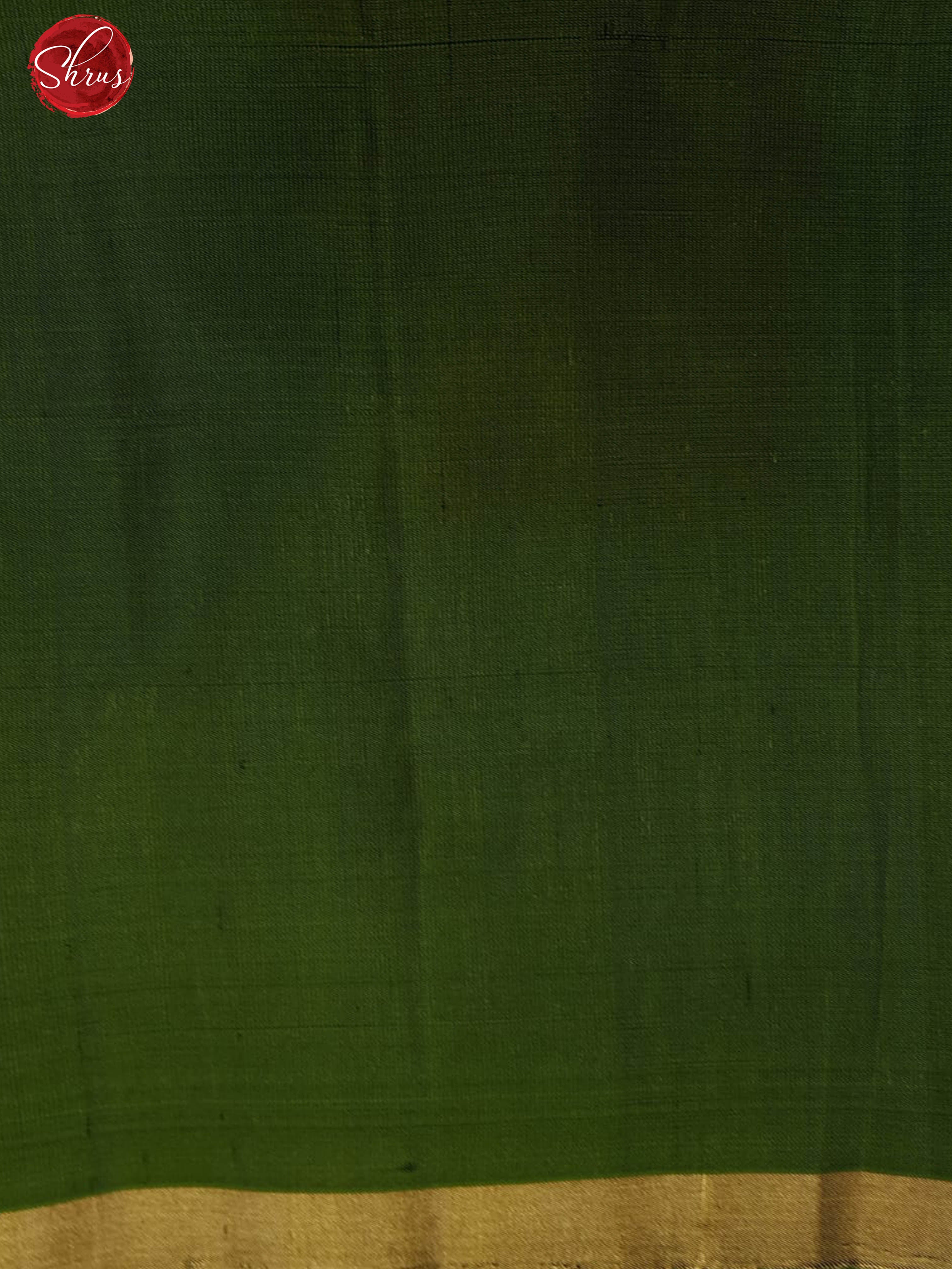 Green (Single Tone)- Borderless Soft Silk with Zari woven paisleys motifs on the Body - Shop on ShrusEternity.com