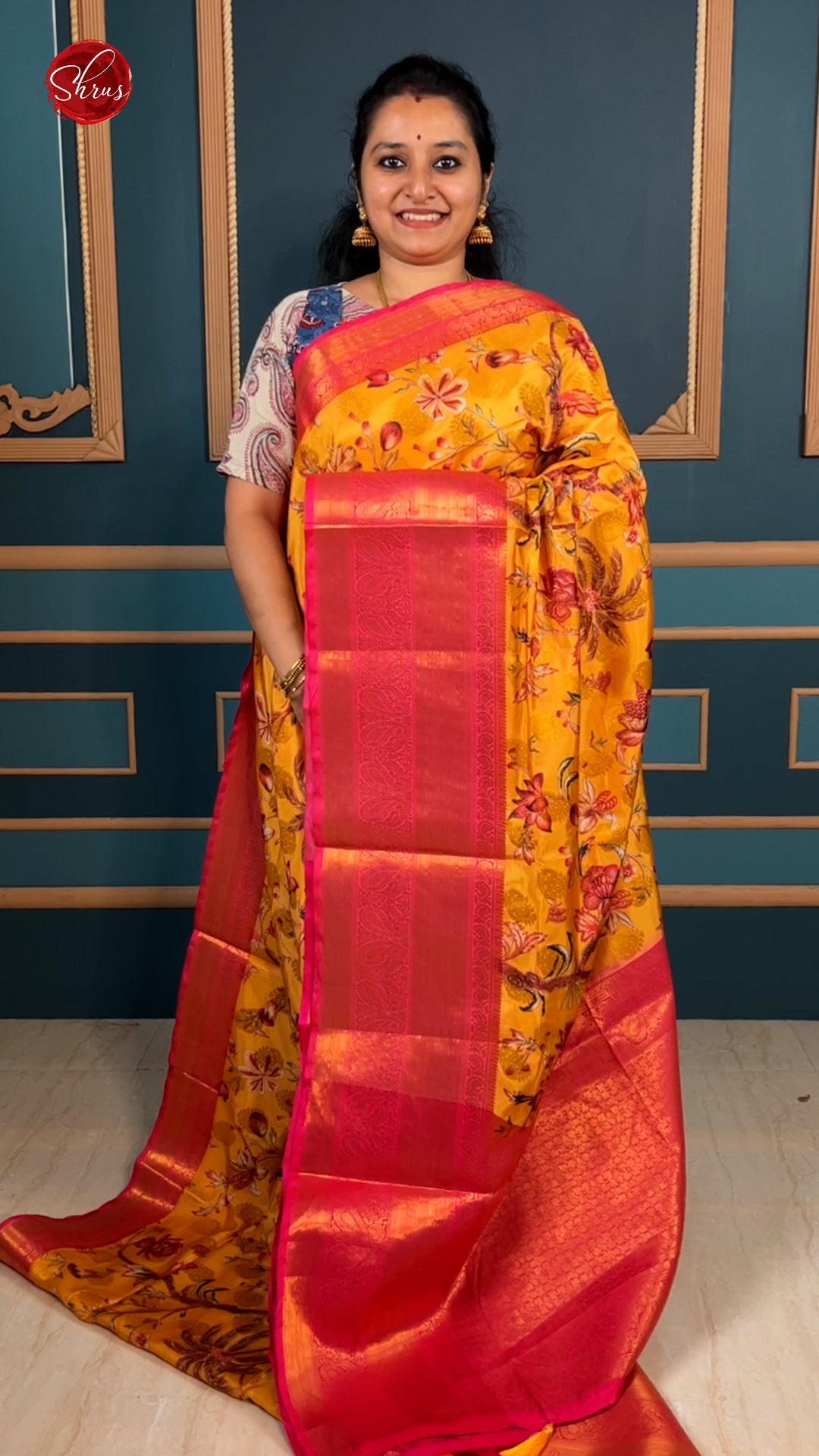 Yellow and Pink - Semi Dupion - Shop on ShrusEternity.com