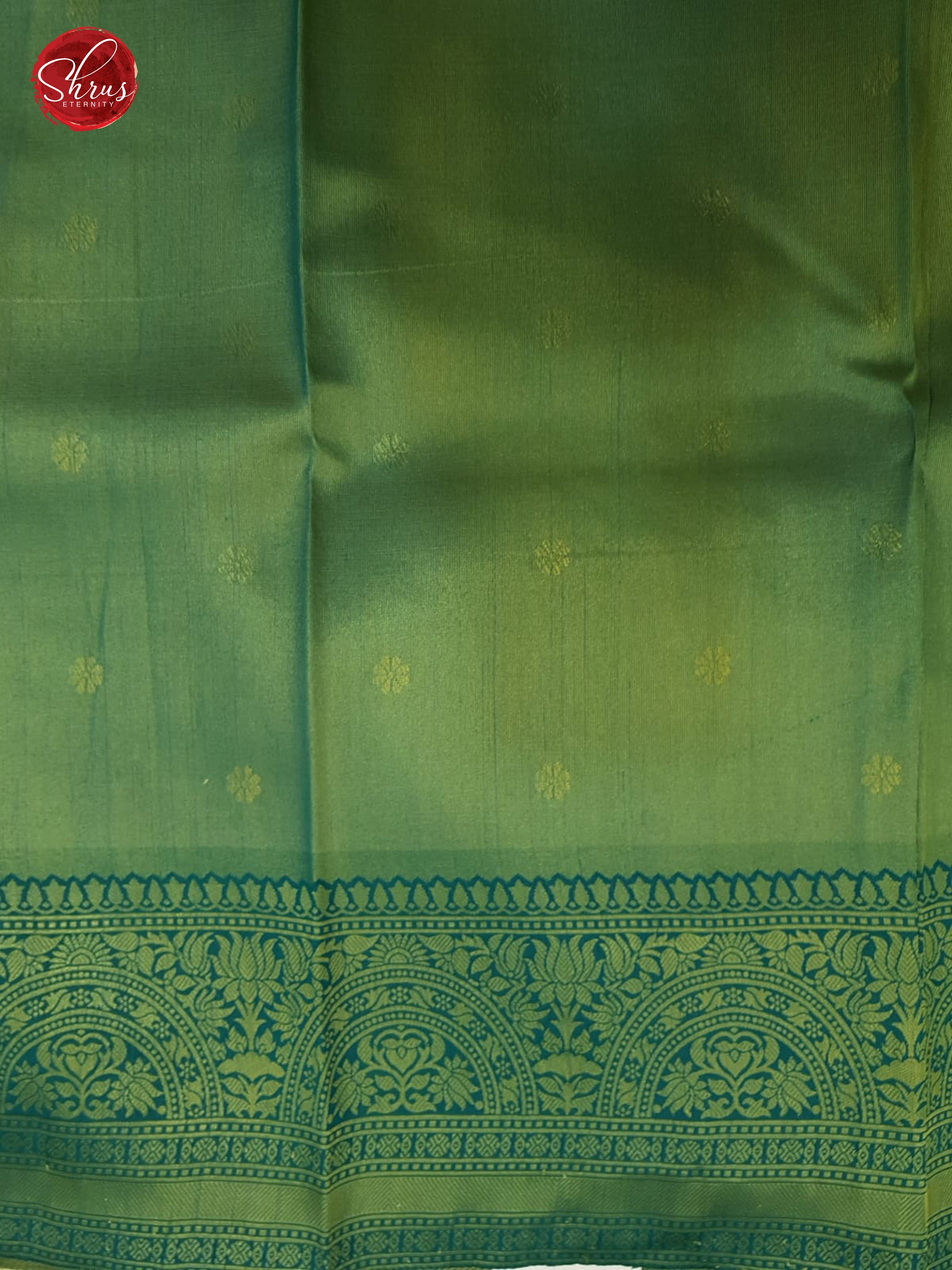 Light Green & Green - Semi Kanchipuram with thread woven floral pattern on the body & Zari Border - Shop on ShrusEternity.com