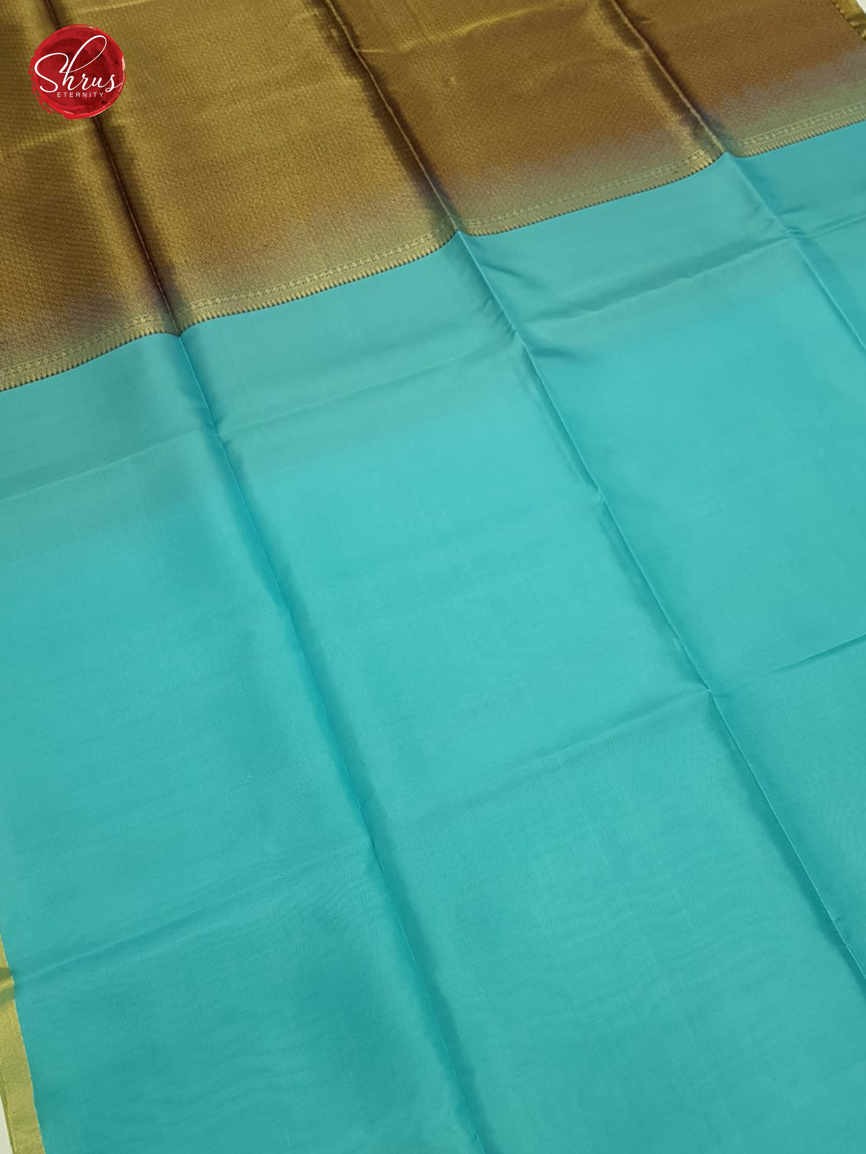 Blue with Purple - Soft Silk Saree Saree - Shop on ShrusEternity.com