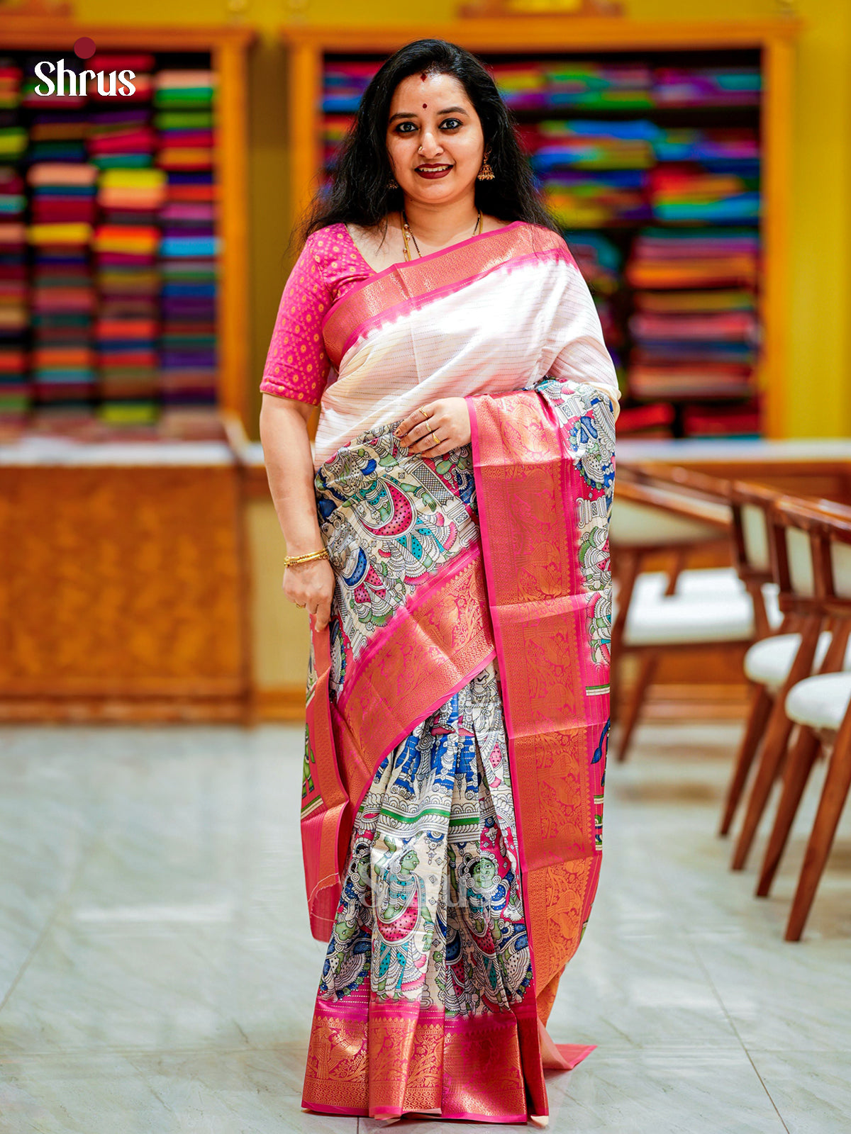 Semi Tussar Saree - ECS09272