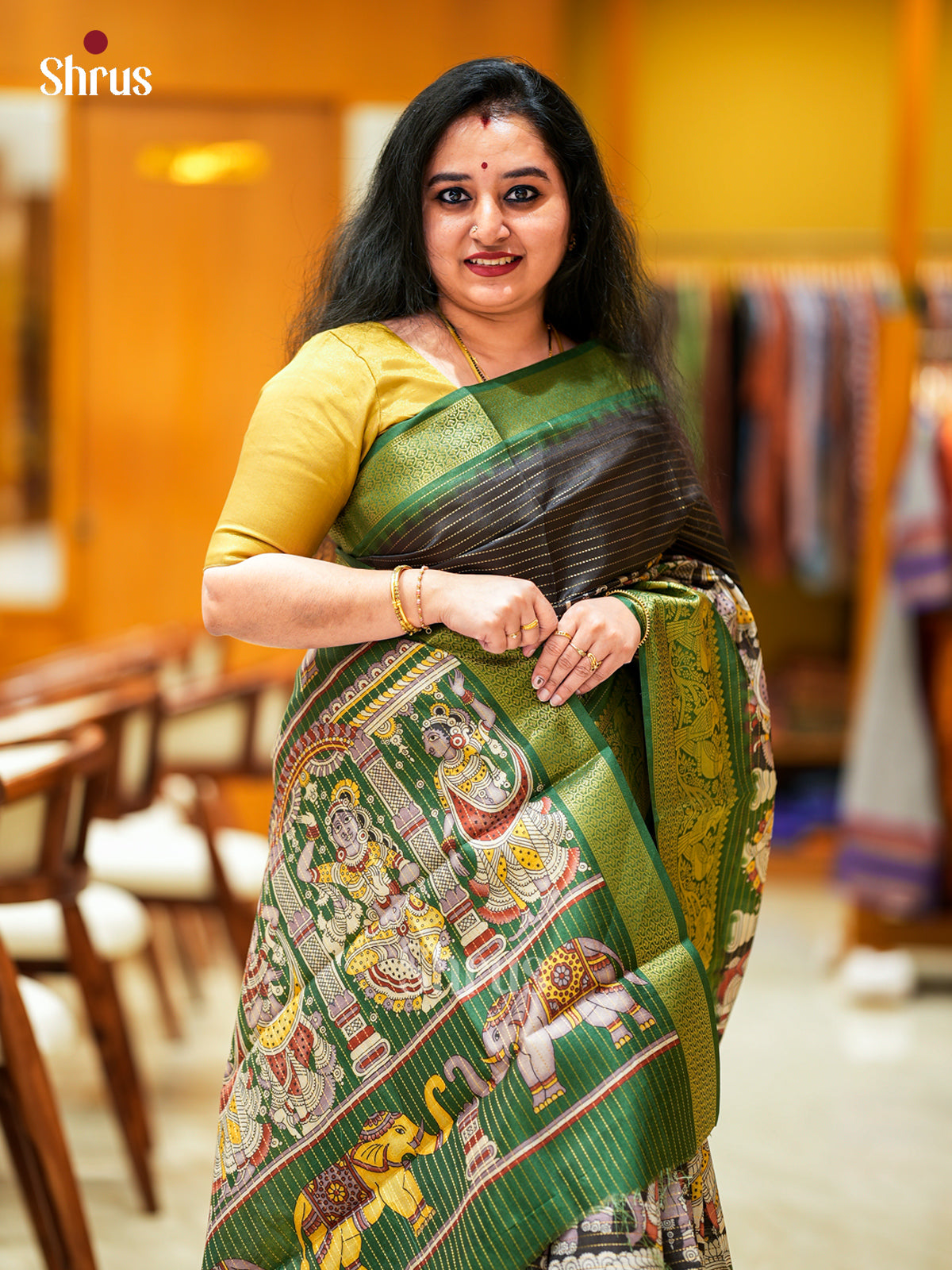 Semi Tussar Saree - ECS09269