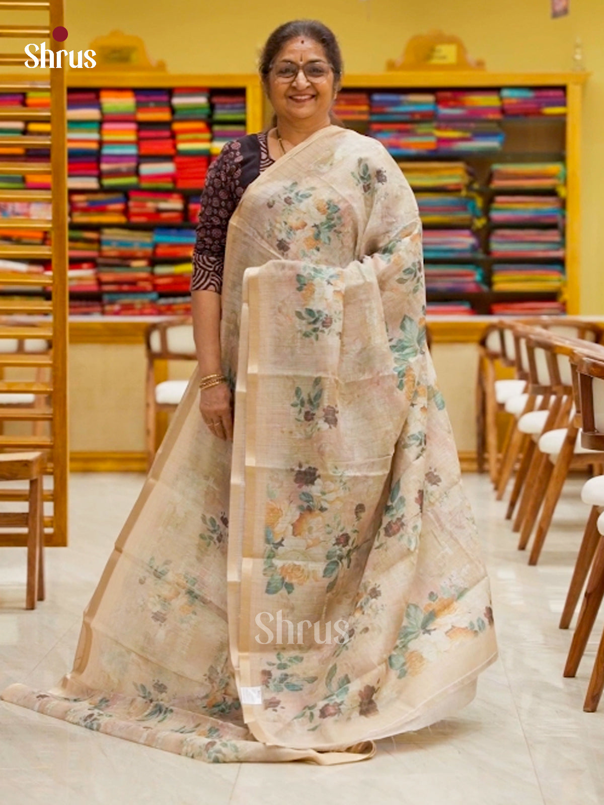 Linen Cotton Saree - DFS18033