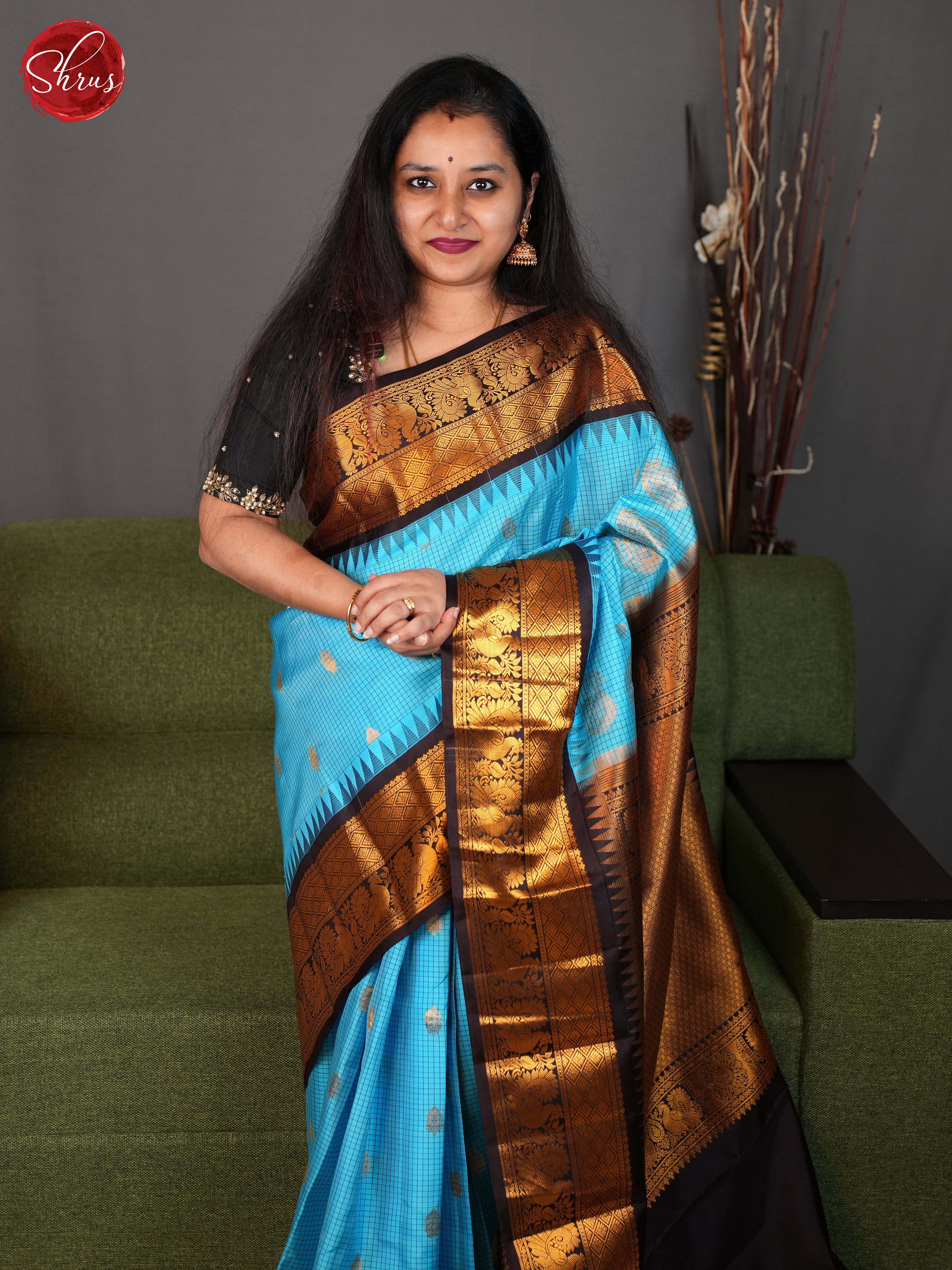 BLS25002 - Gadwal silk Saree - Shop on ShrusEternity.com