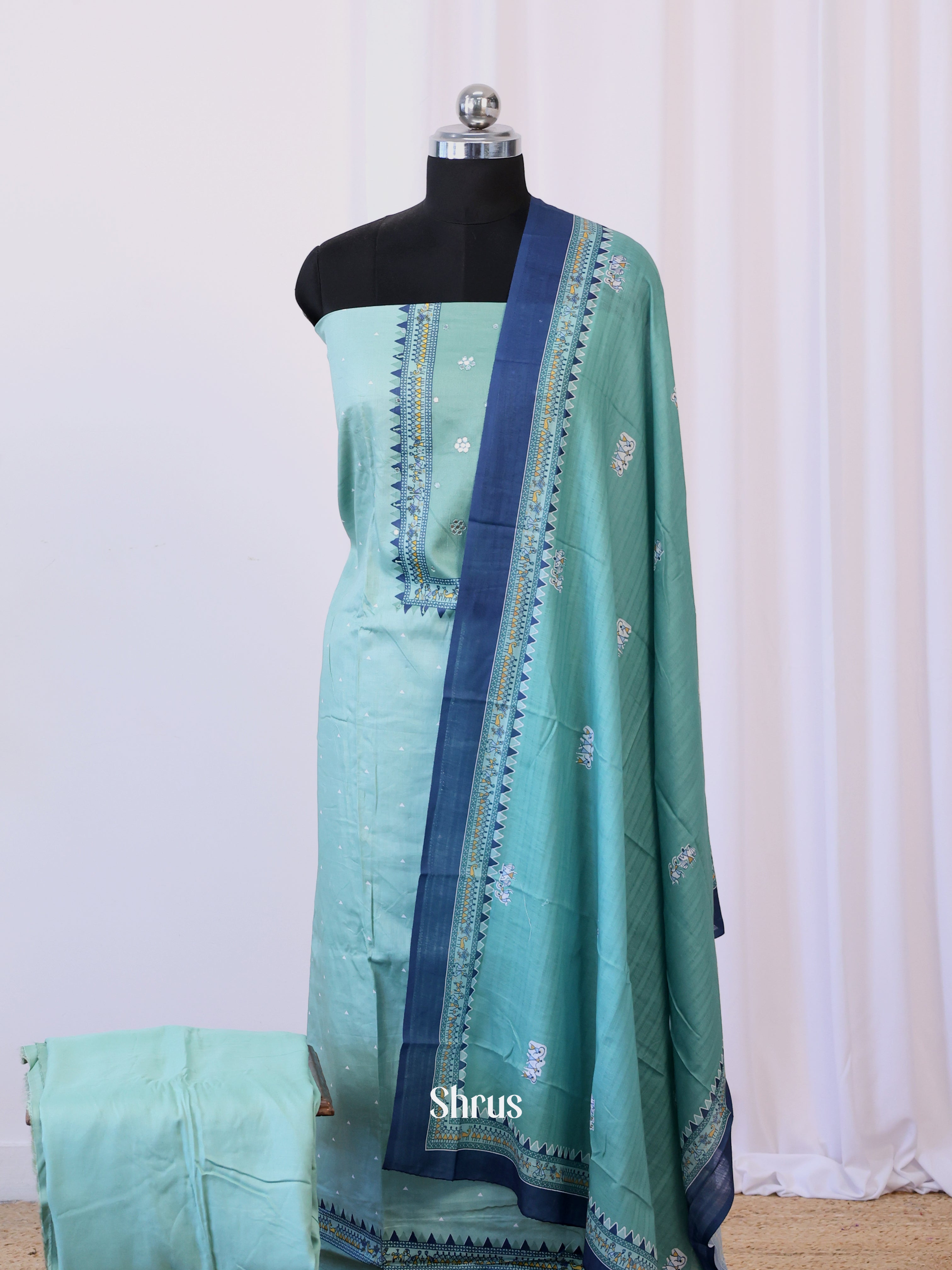 Blue - Cotton salwar