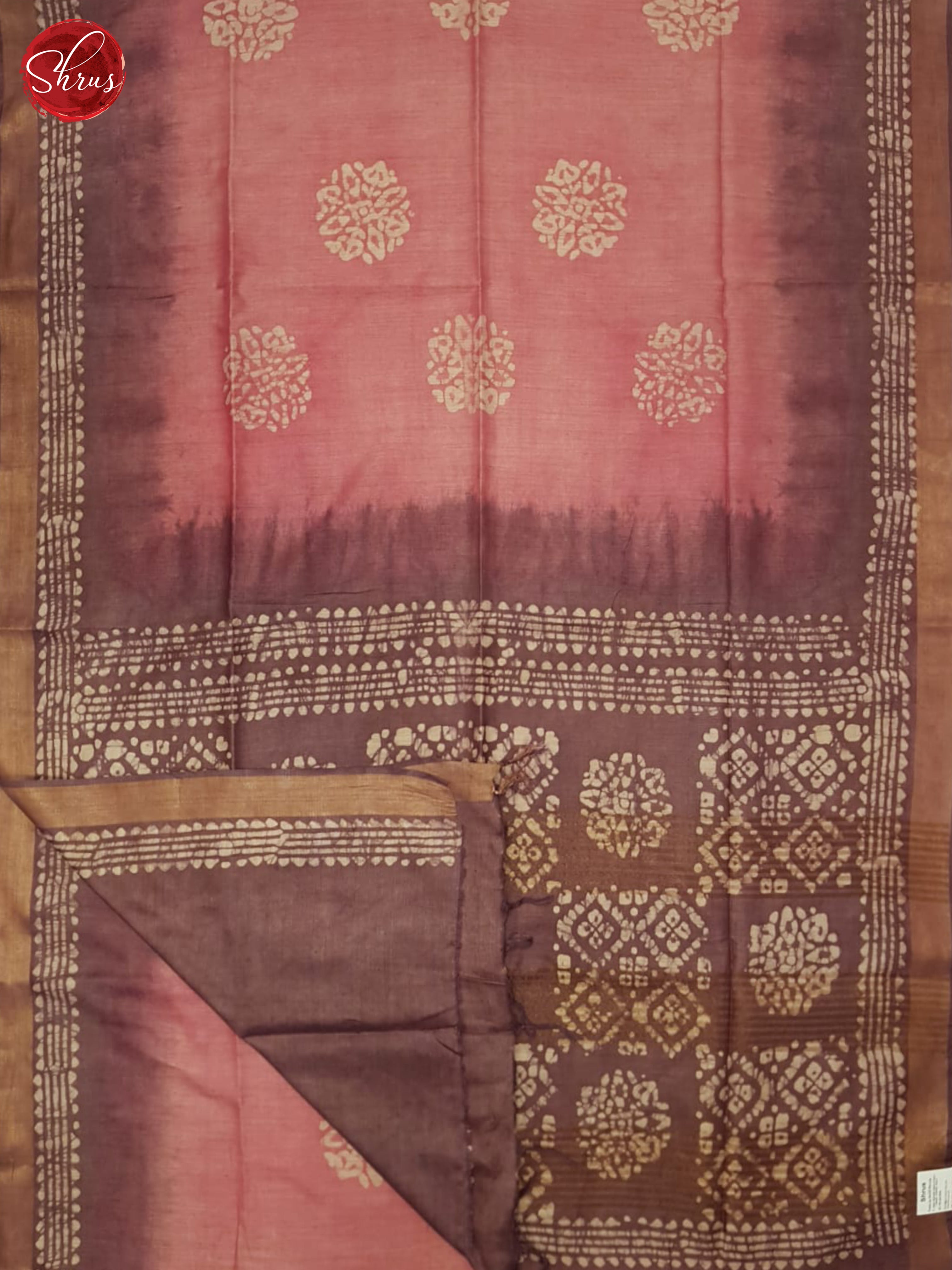 Pink & Dusty WIne - Bhatik Saree - Shop on ShrusEternity.com