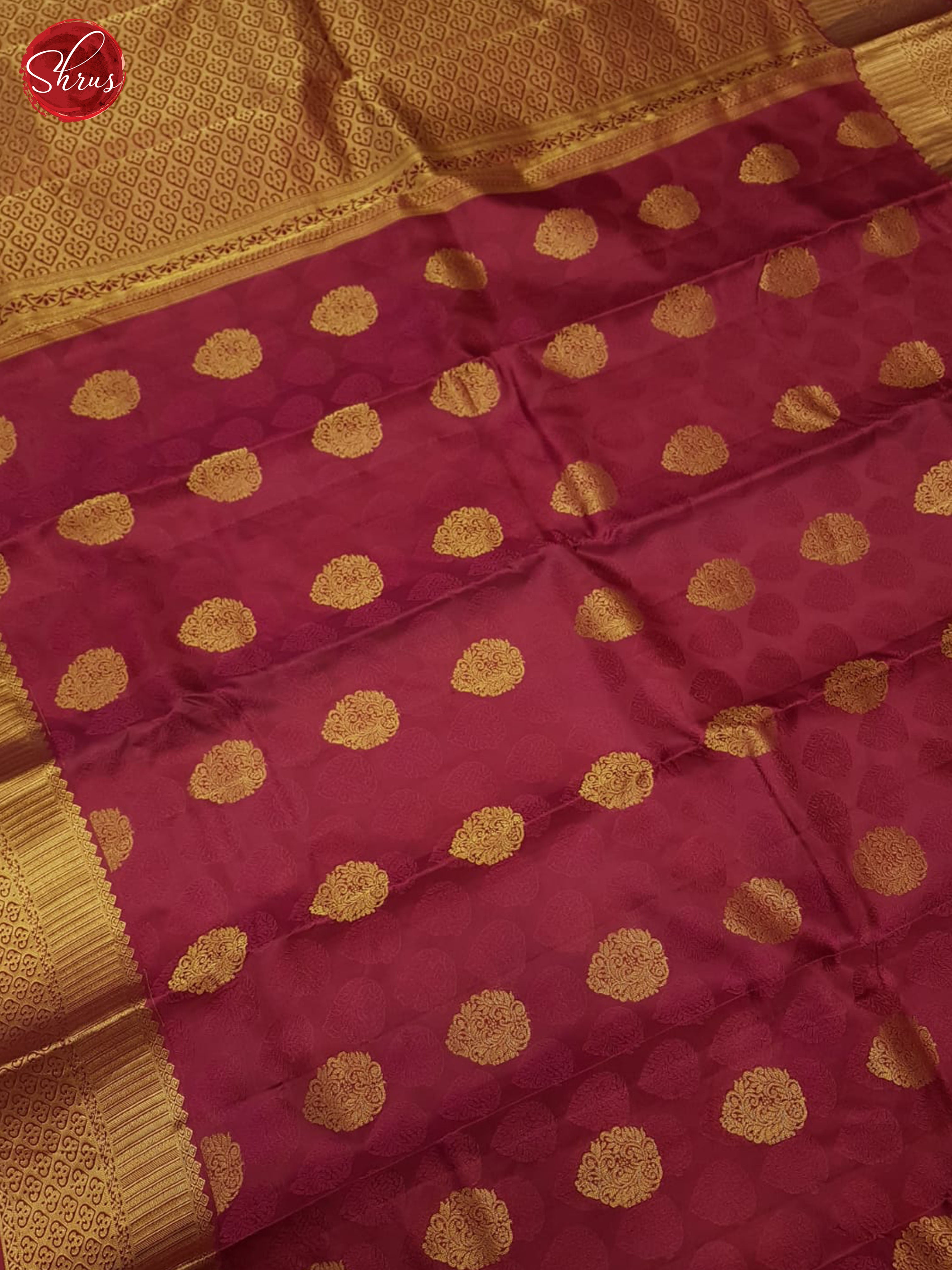 Pink(Single tone)- Kanchipuram silk Saree - Shop on ShrusEternity.com