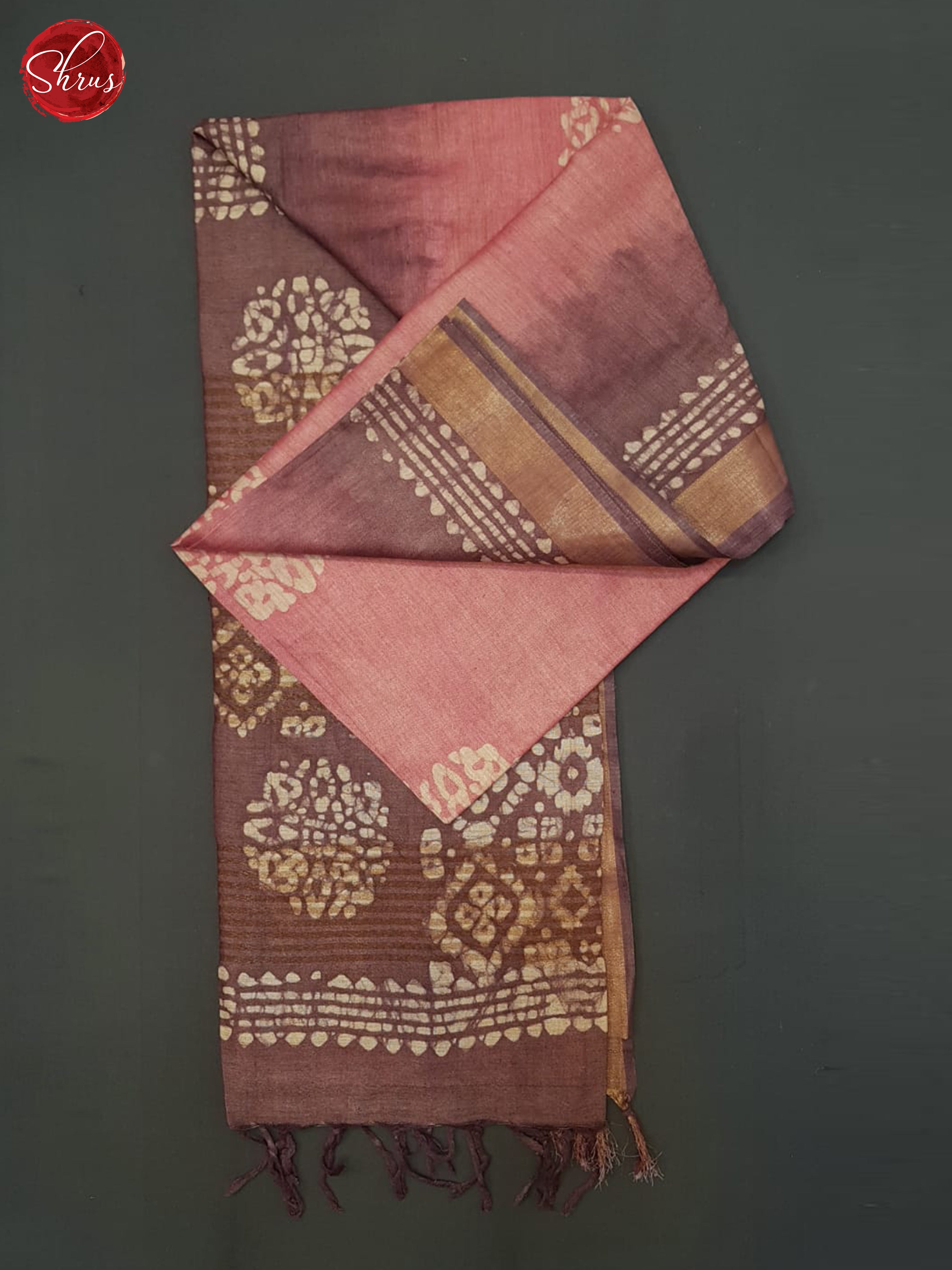 Pink & Dusty WIne - Bhatik Saree - Shop on ShrusEternity.com