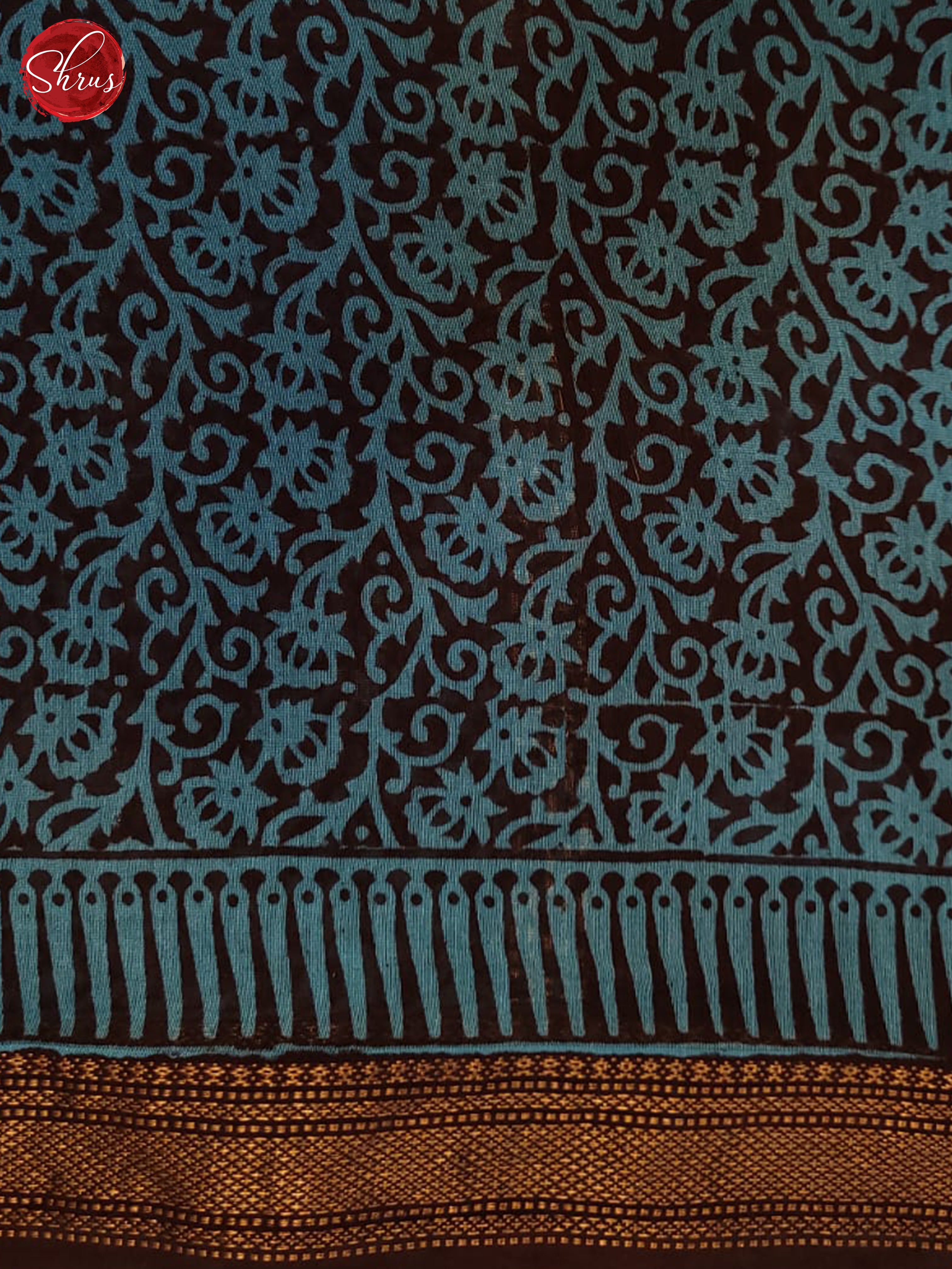 Blue & Black - Maheshwari silkcotton - Shop on ShrusEternity.com