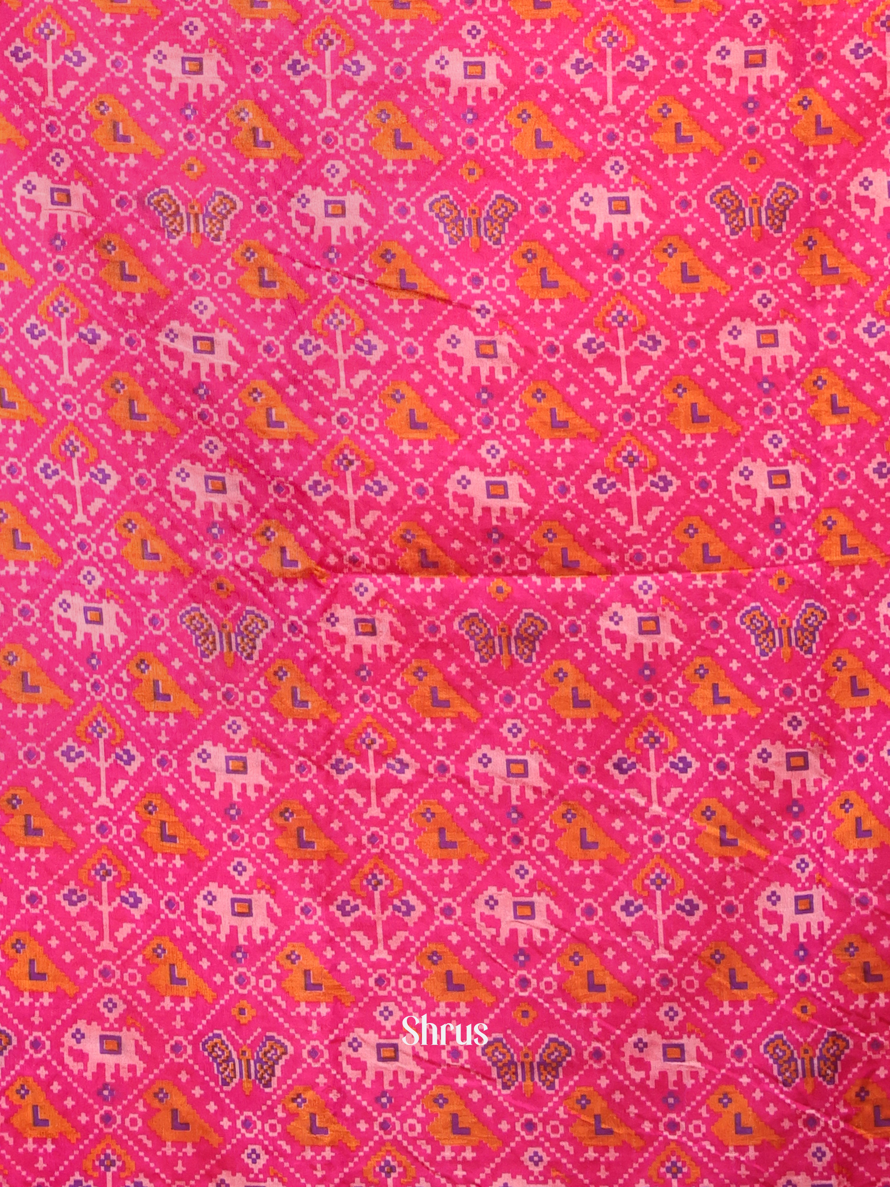 Pink & Purple - semi patola salwar