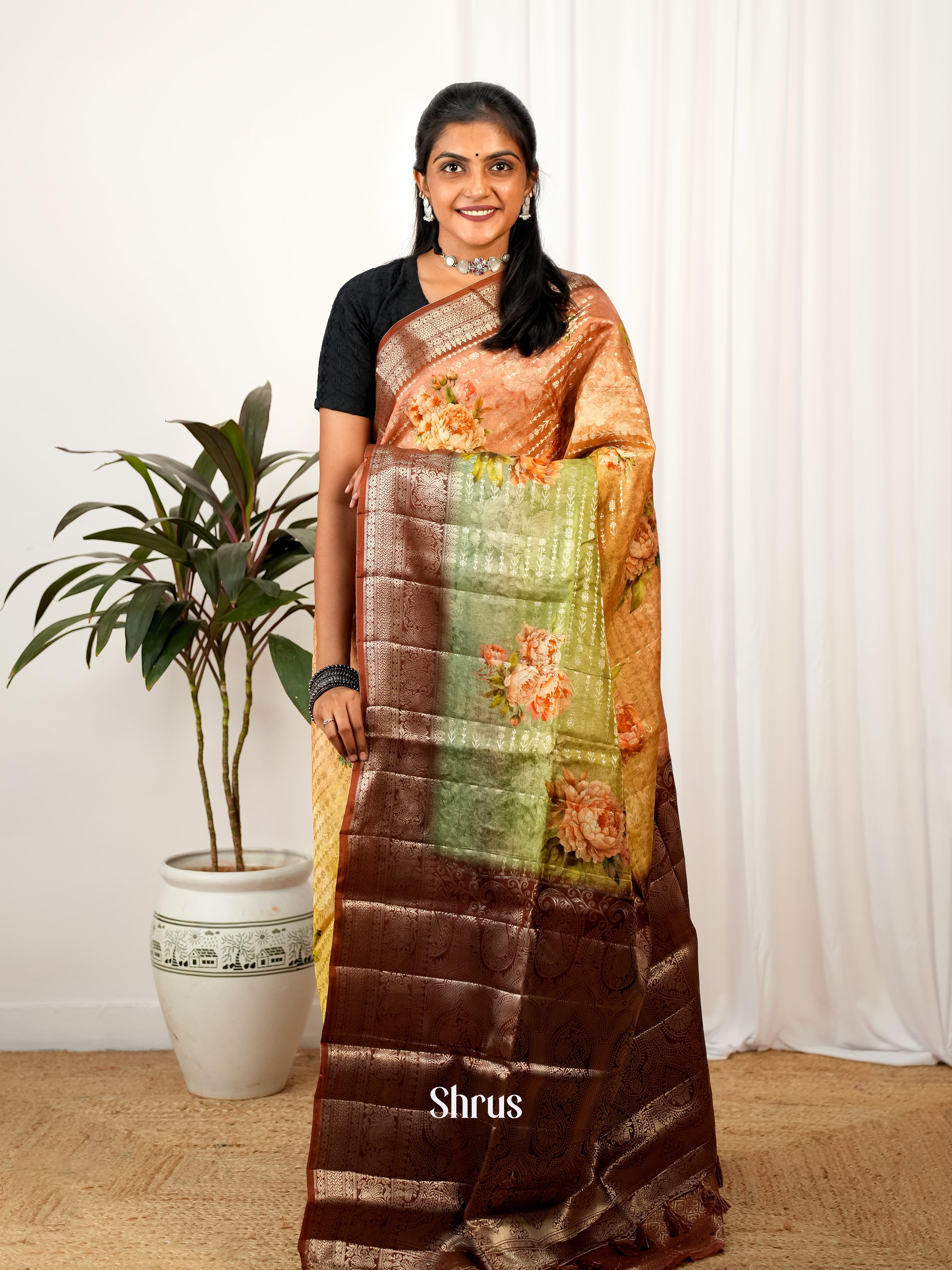 CIS26216 - Printed chanderi Saree