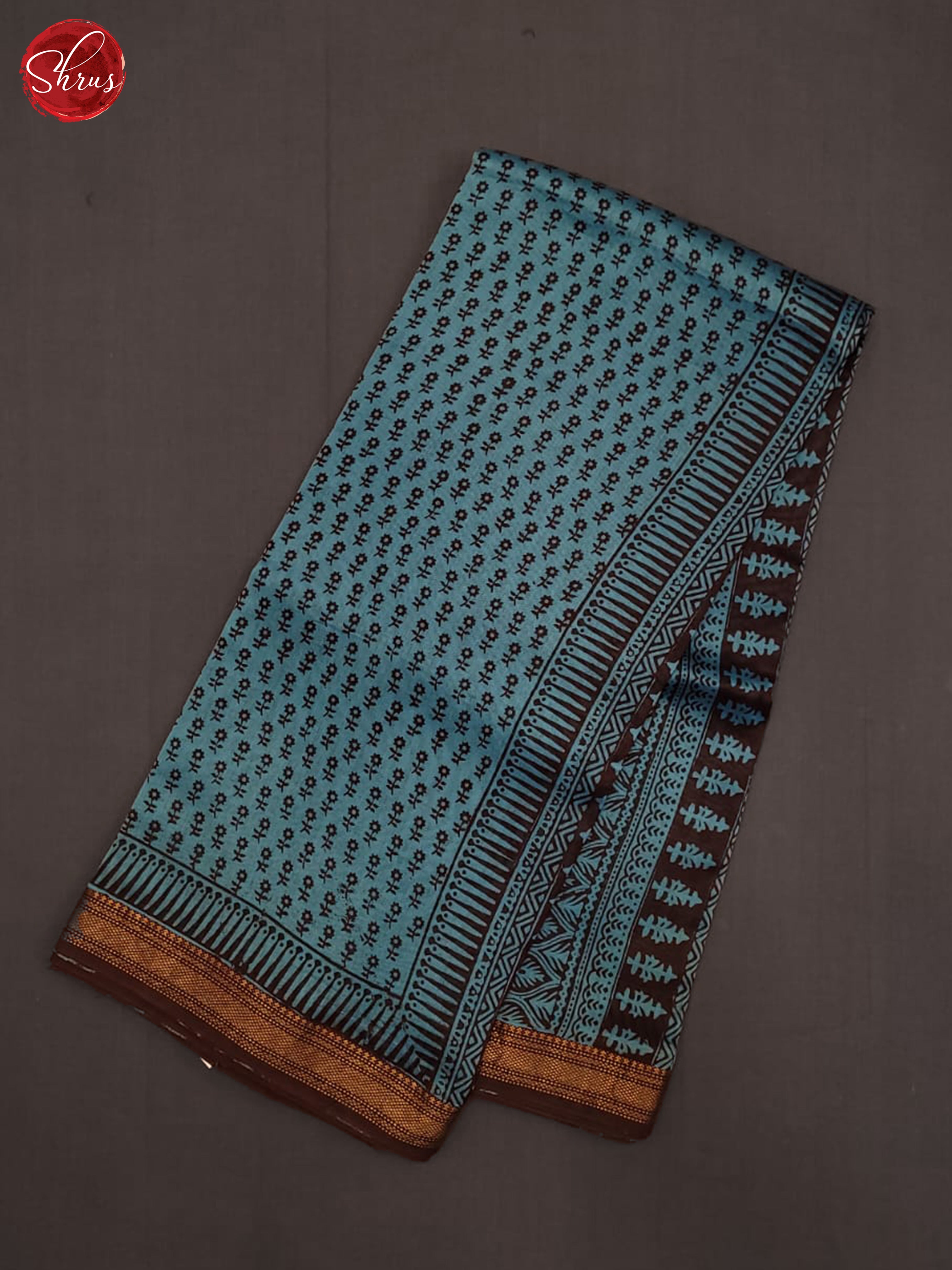 Blue & Black - Maheshwari silkcotton - Shop on ShrusEternity.com