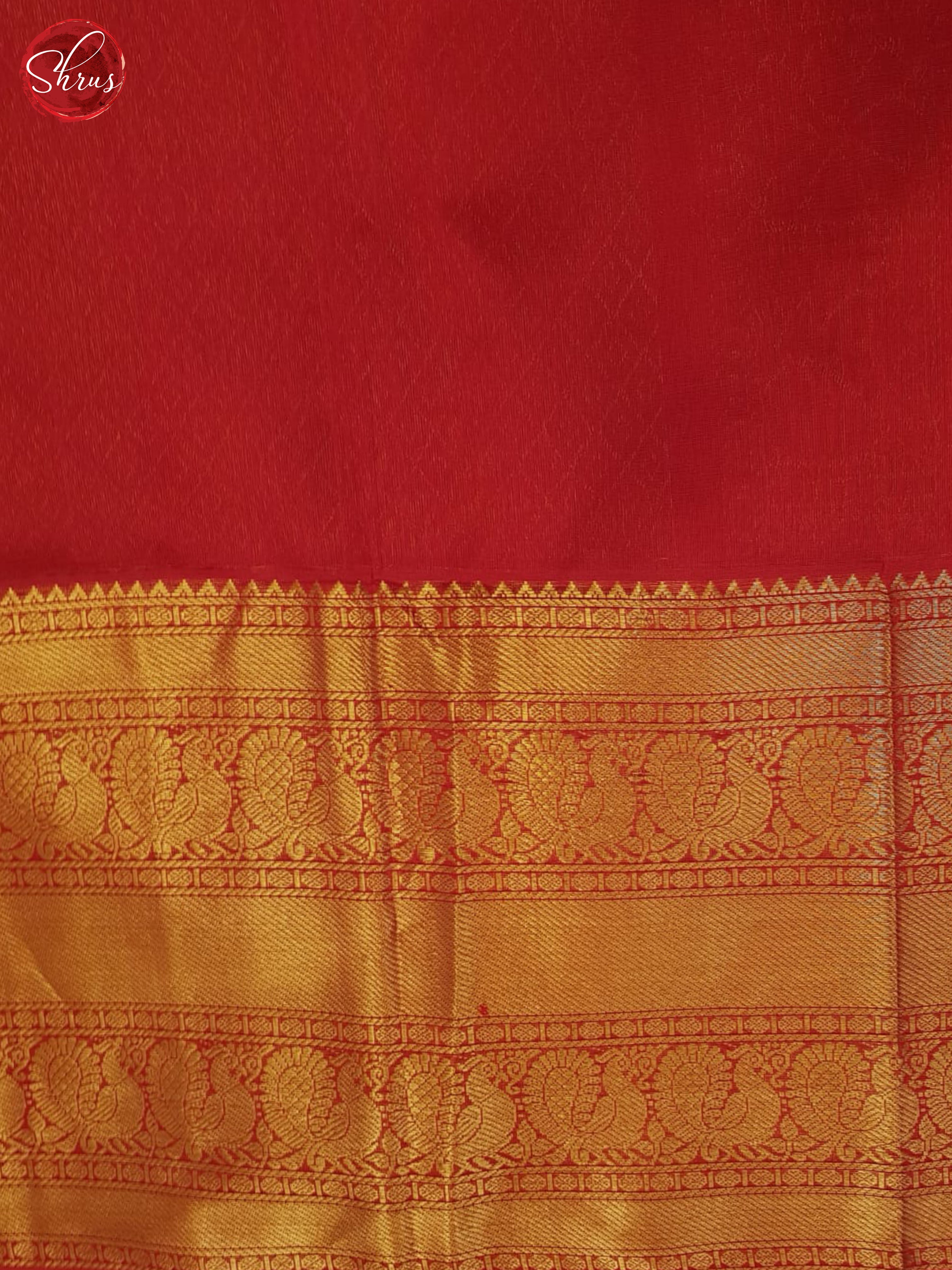 Green and red - Silk Cotton  Saree - Shop on ShrusEternity.com