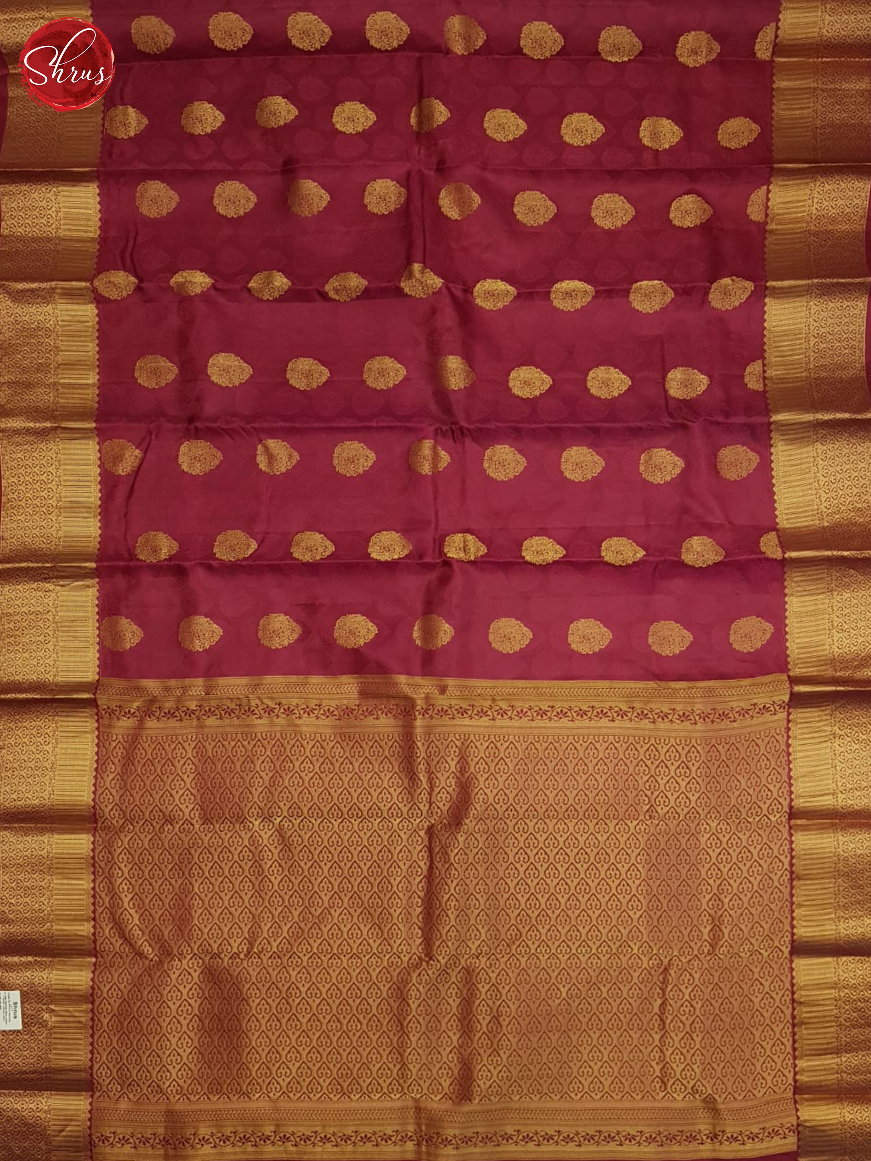 Pink(Single tone)- Kanchipuram silk Saree - Shop on ShrusEternity.com