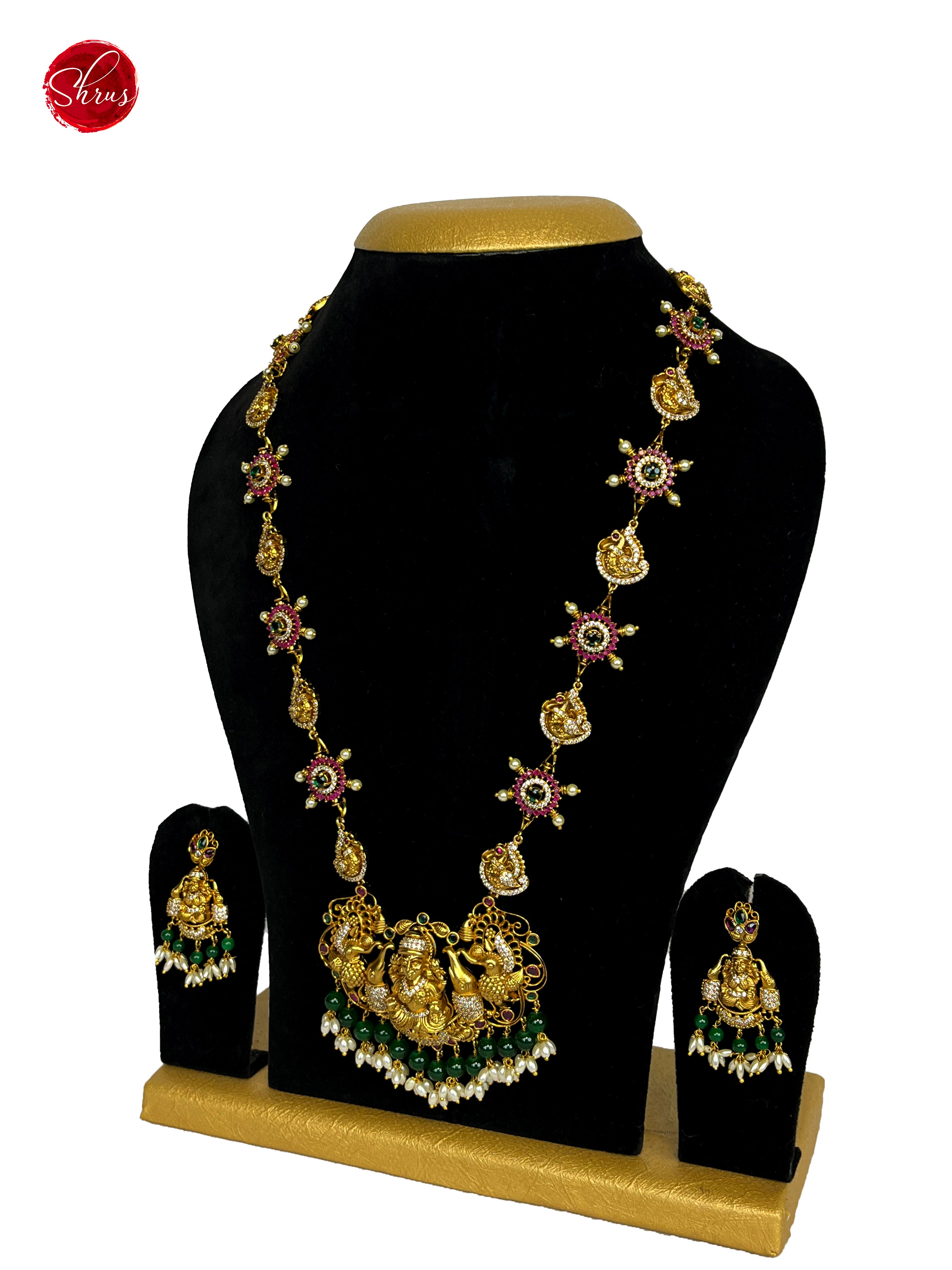 3H05061 - NECK PIECE & EARRINGS - Shop on ShrusEternity.com