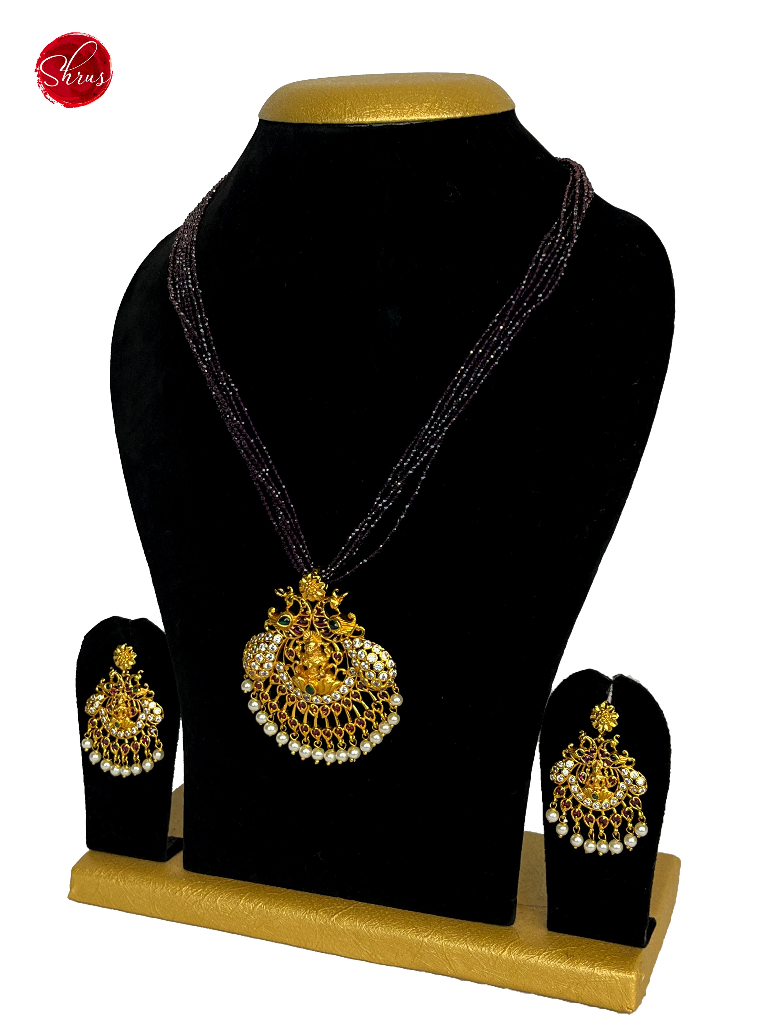 3H05217 - NECK PIECE & EARRINGS - Shop on ShrusEternity.com