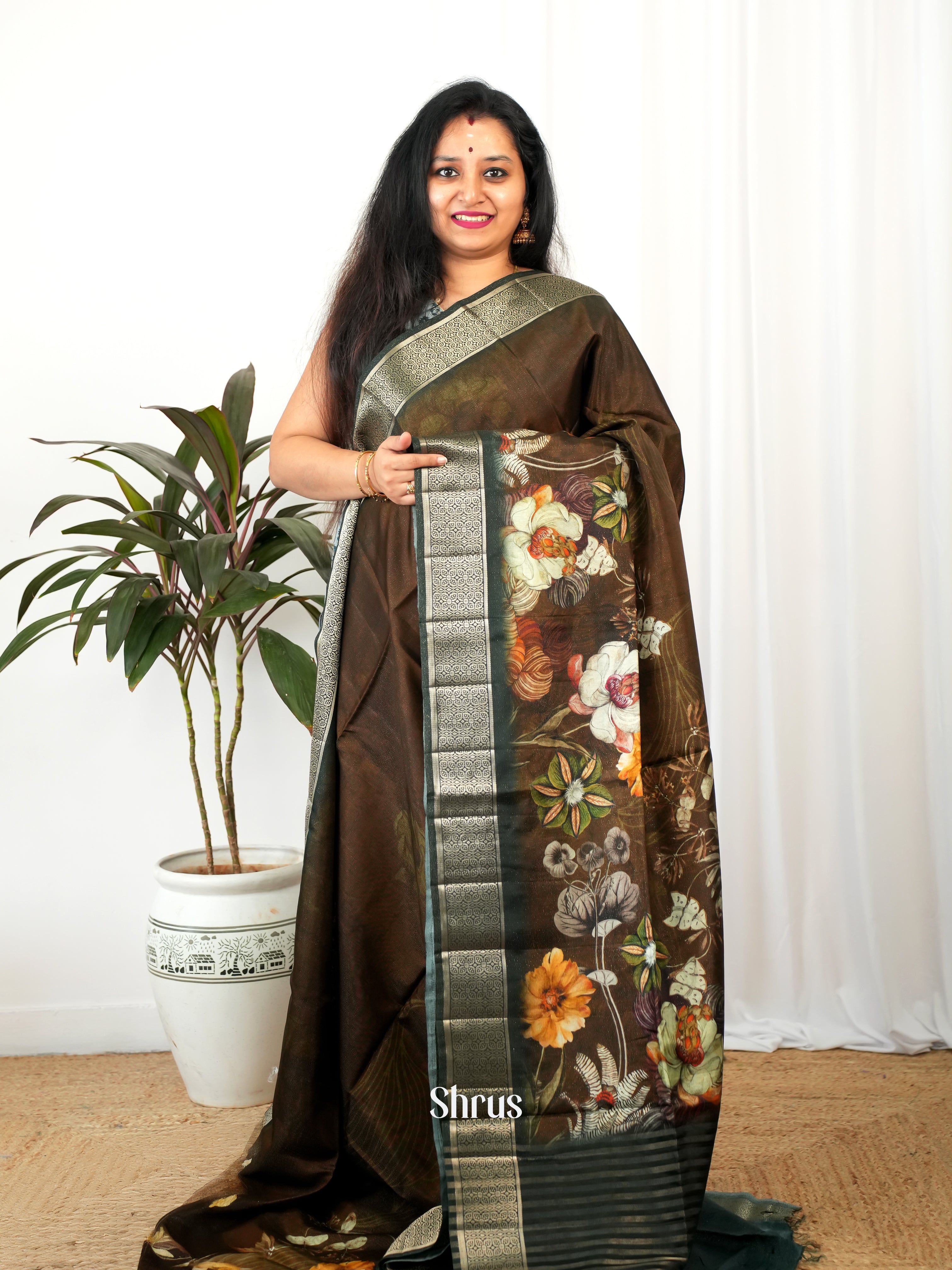 CIS26183 - Printed chanderi Saree