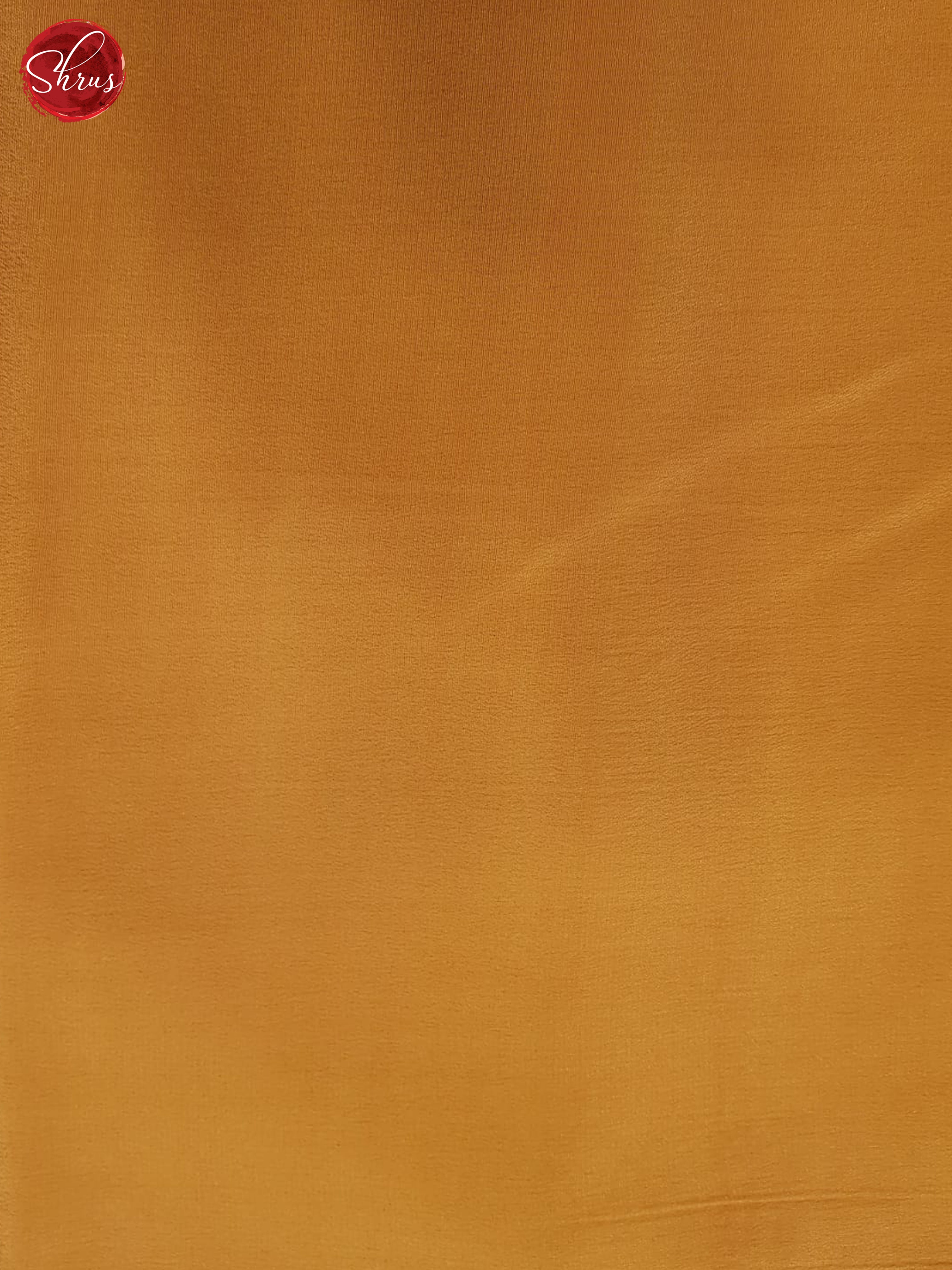 Light Orange (Single Tone) - Chiffon with plain Body & Gold zari Border - Shop on ShrusEternity.com