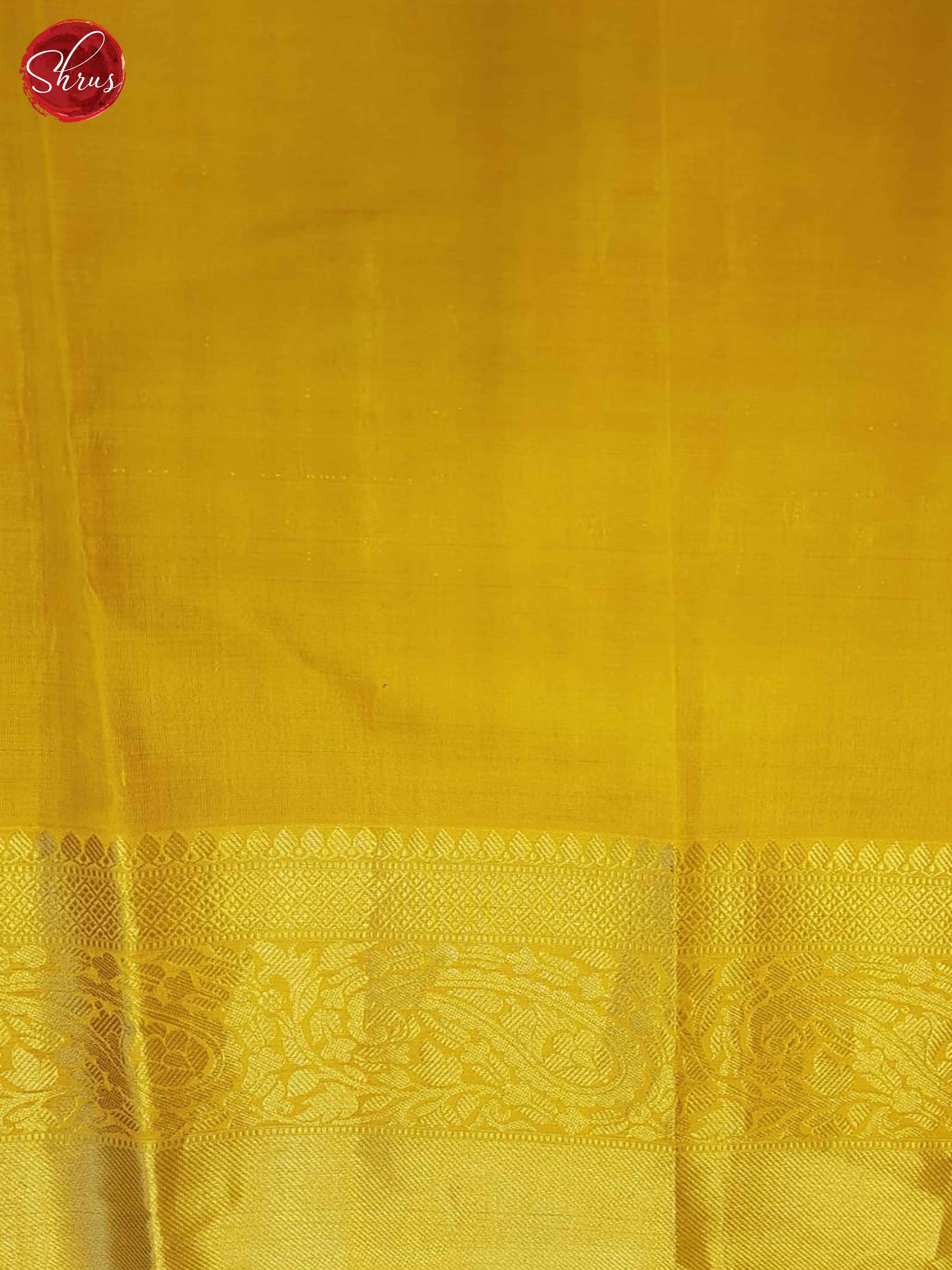 Pink & Mustard - Kanchipuram&nbsp; Silk Saree - Shop on ShrusEternity.com