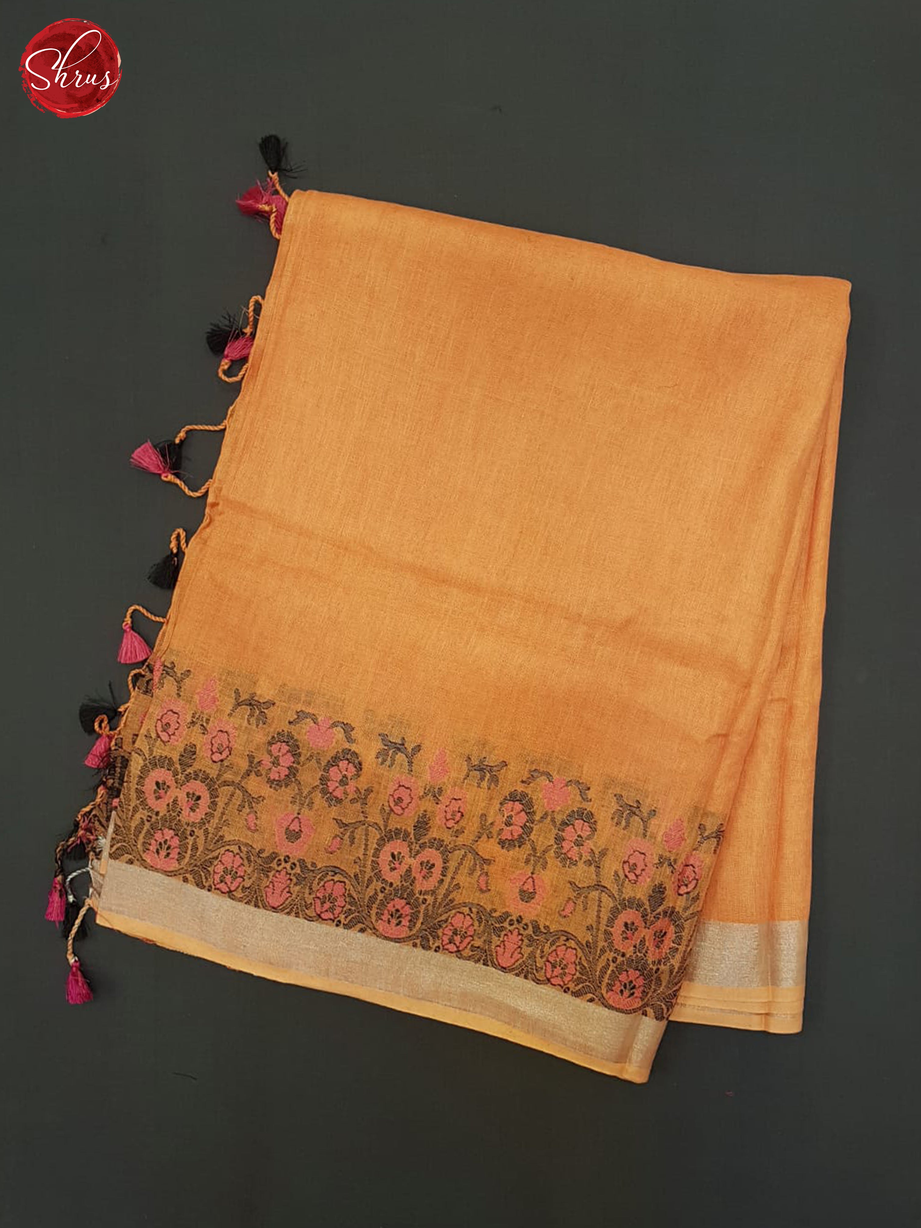 AGW8055 - Linen Saree - Shop on ShrusEternity.com