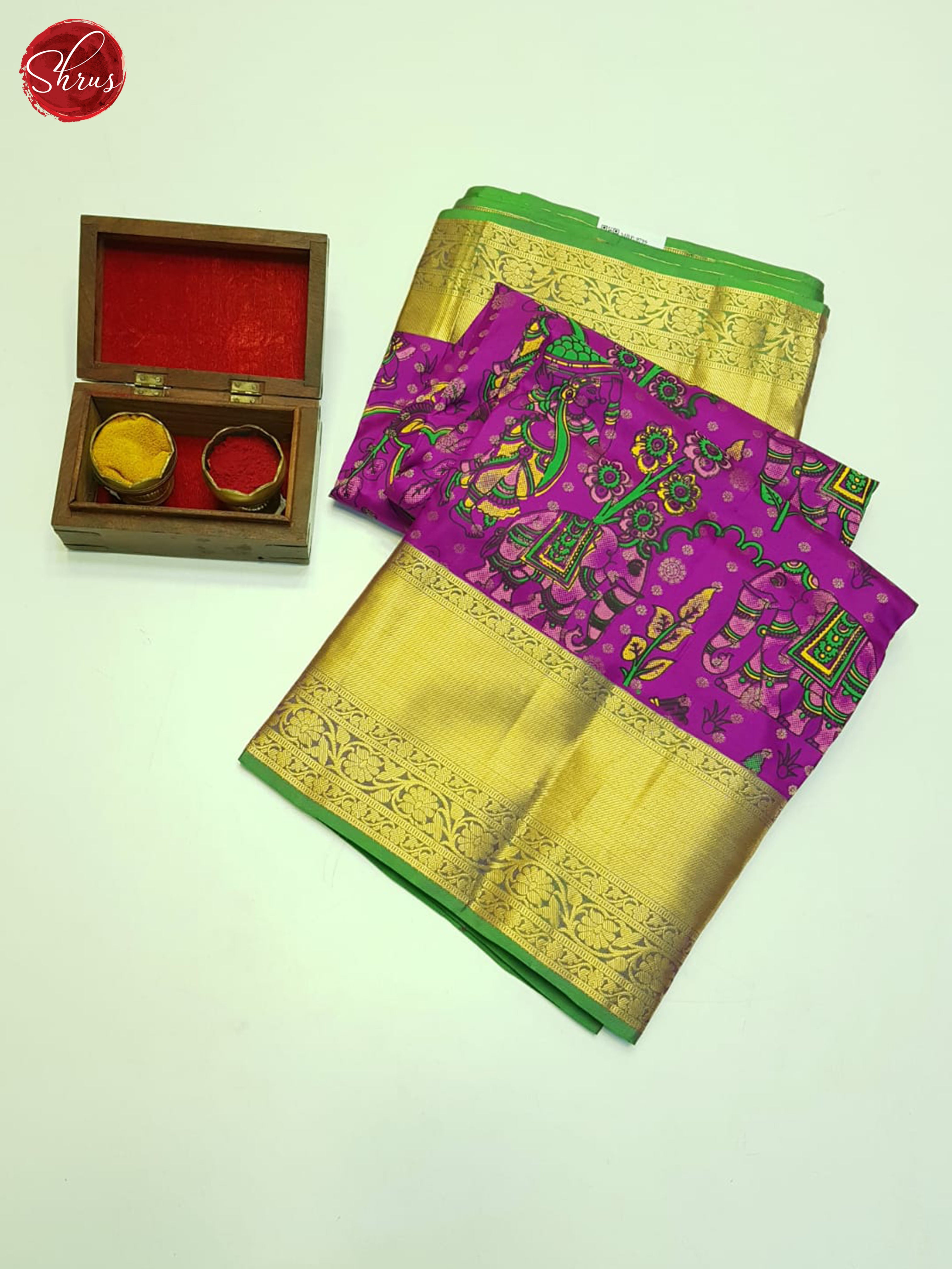 Vadamalli & Grey - kanchipuram Silk Saree - Shop on ShrusEternity.com