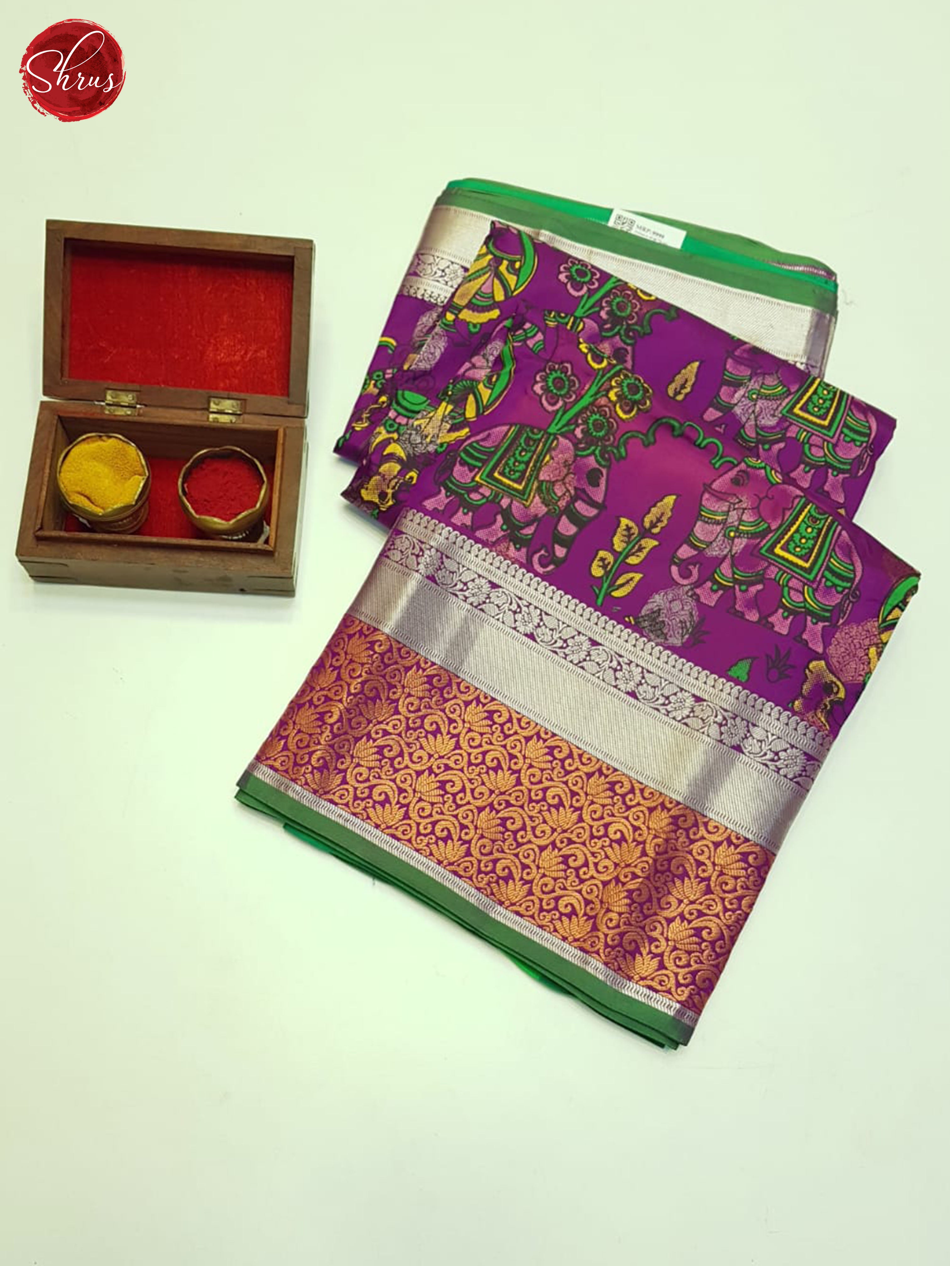 Vadamalli & Green - kanchipuram Silk Saree - Shop on ShrusEternity.com