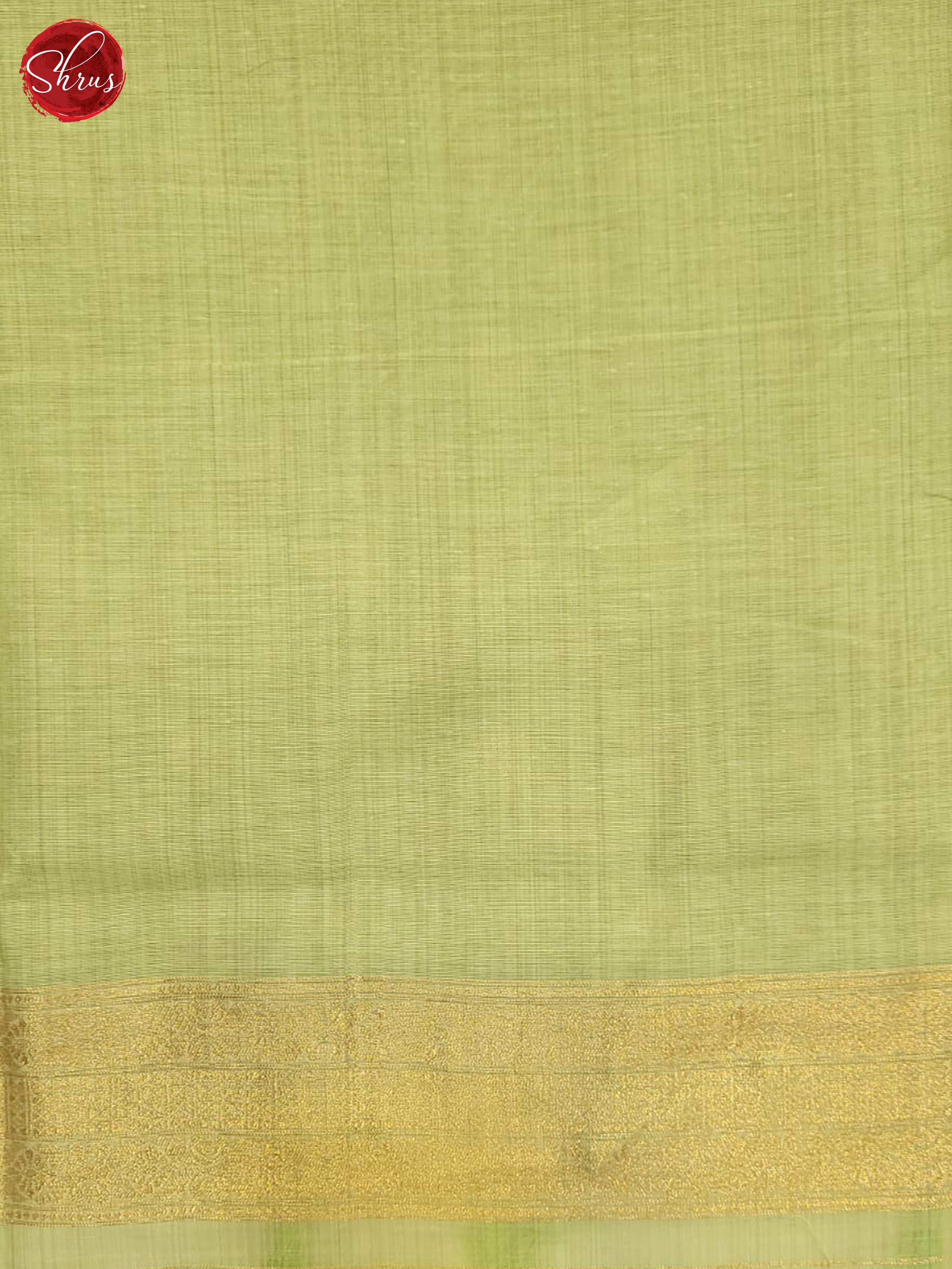 Green(Single Tone) - Semi Banarasi Saree - Shop on ShrusEternity.com