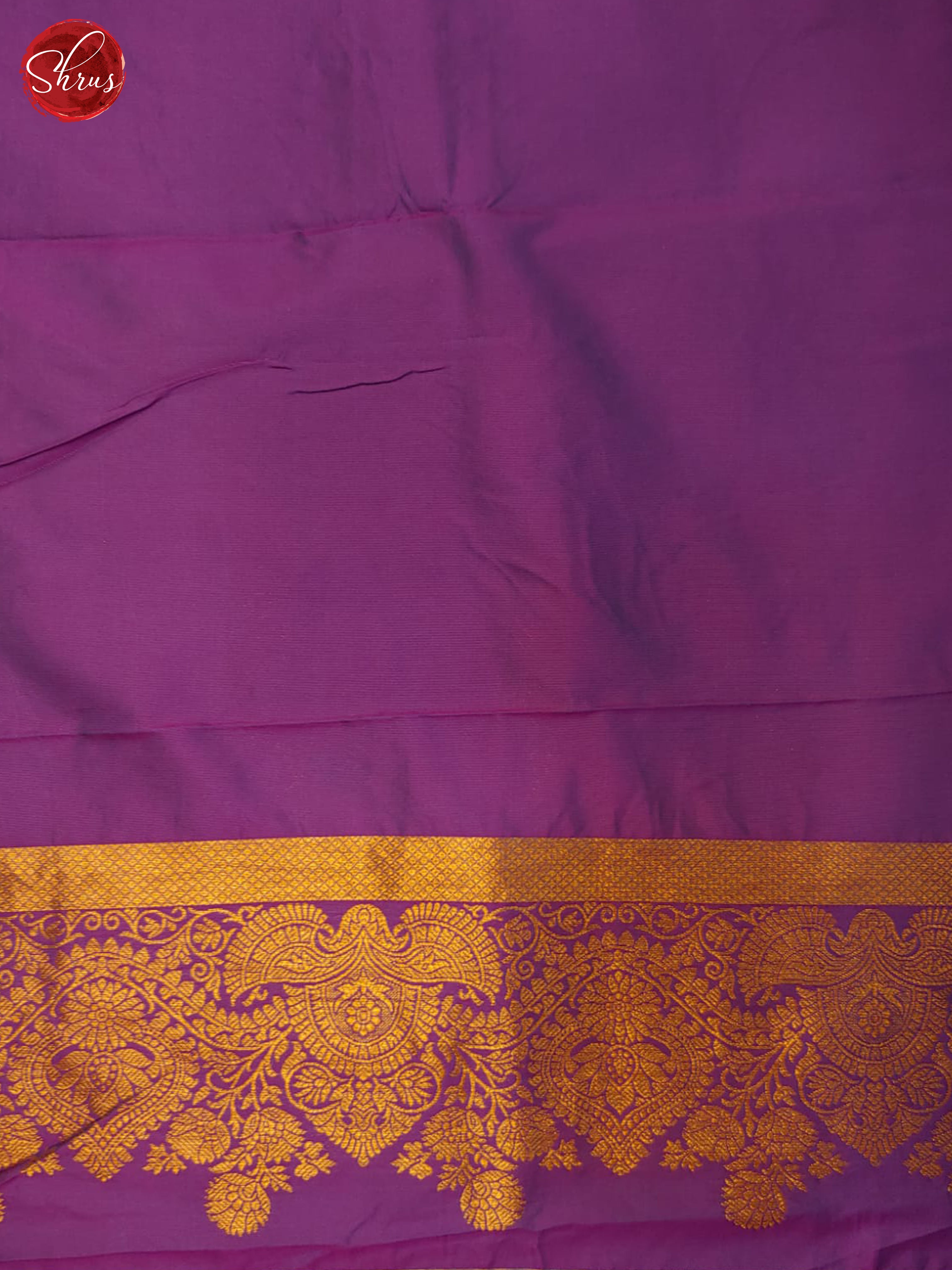 Blue & Purple - Semi kanchipuram saree - Shop on ShrusEternity.com