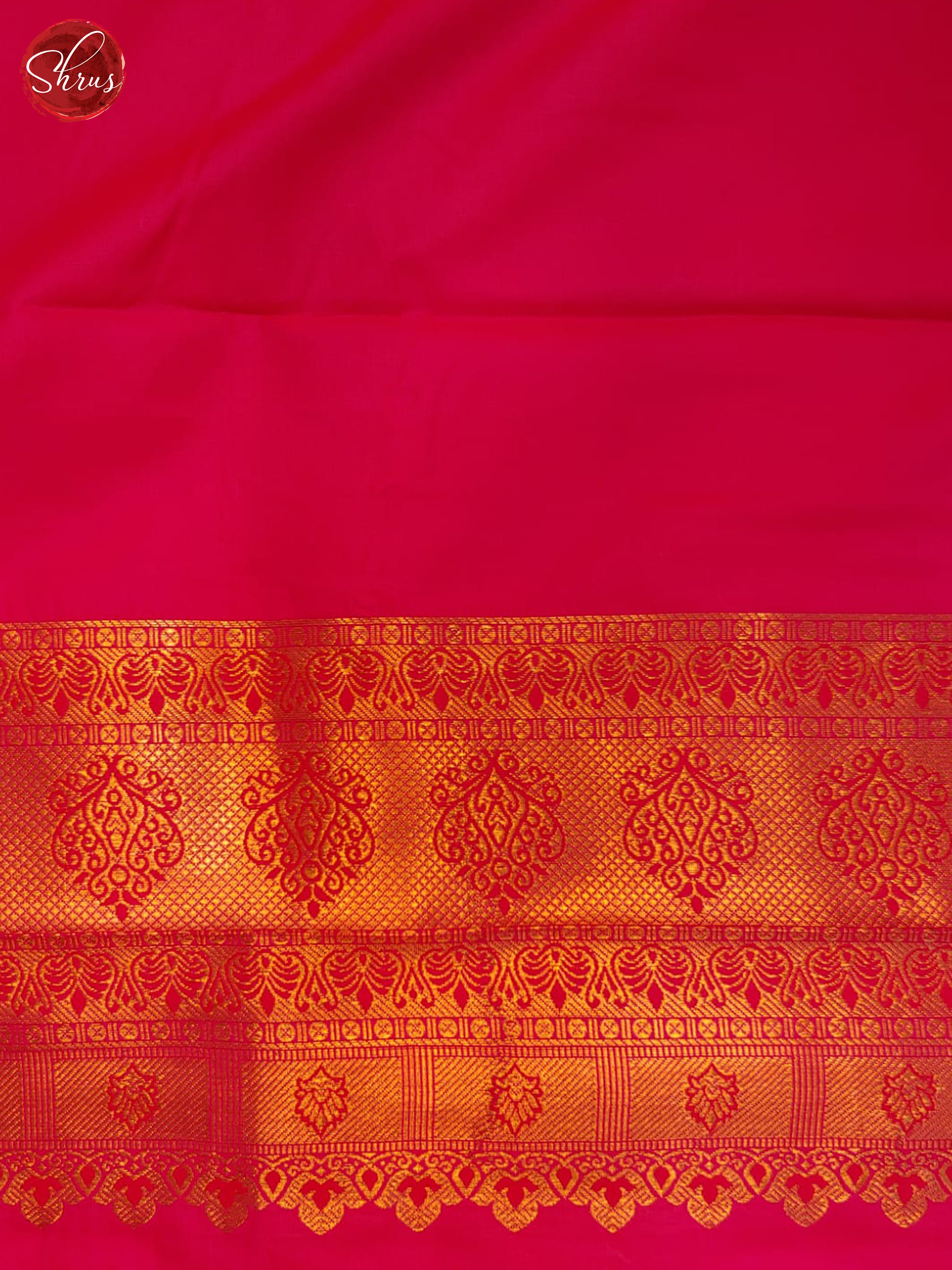 Pink(Single Tone) - Semi kanchipuram saree - Shop on ShrusEternity.com