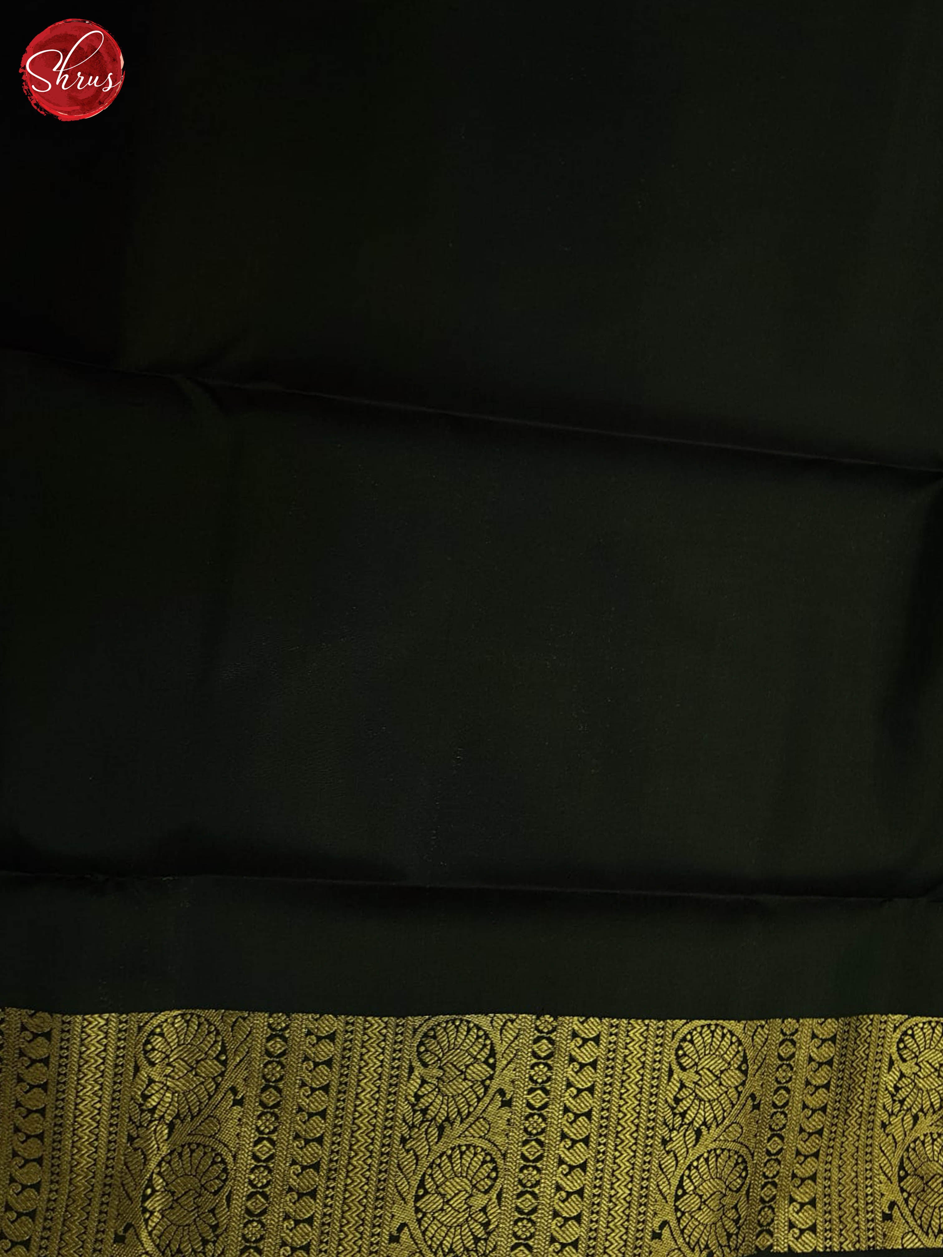Black(single tone) - Kanchipuram silk saree - Shop on ShrusEternity.com