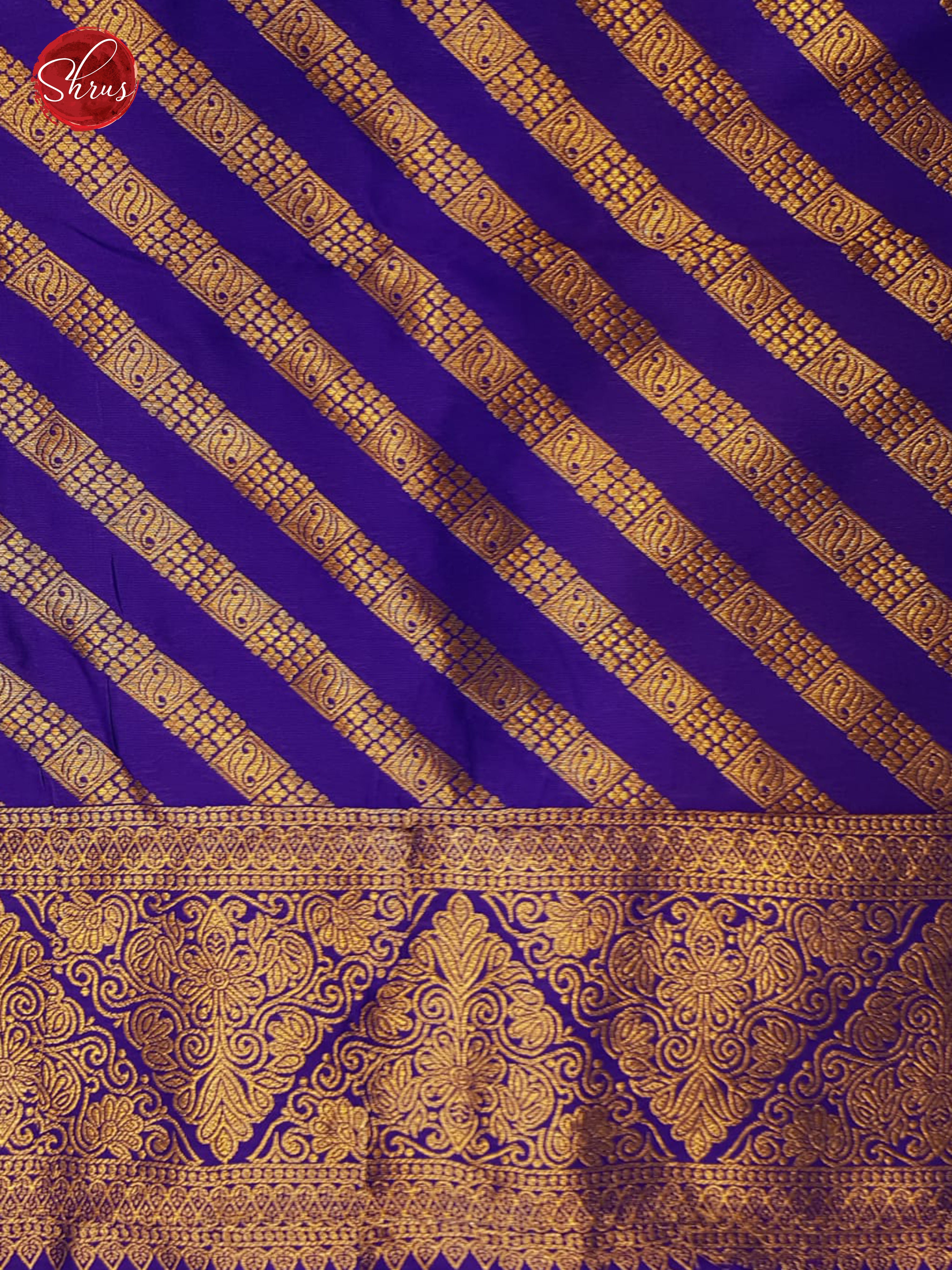 Purple(Single Tone) - Semi kanchipuram saree - Shop on ShrusEternity.com