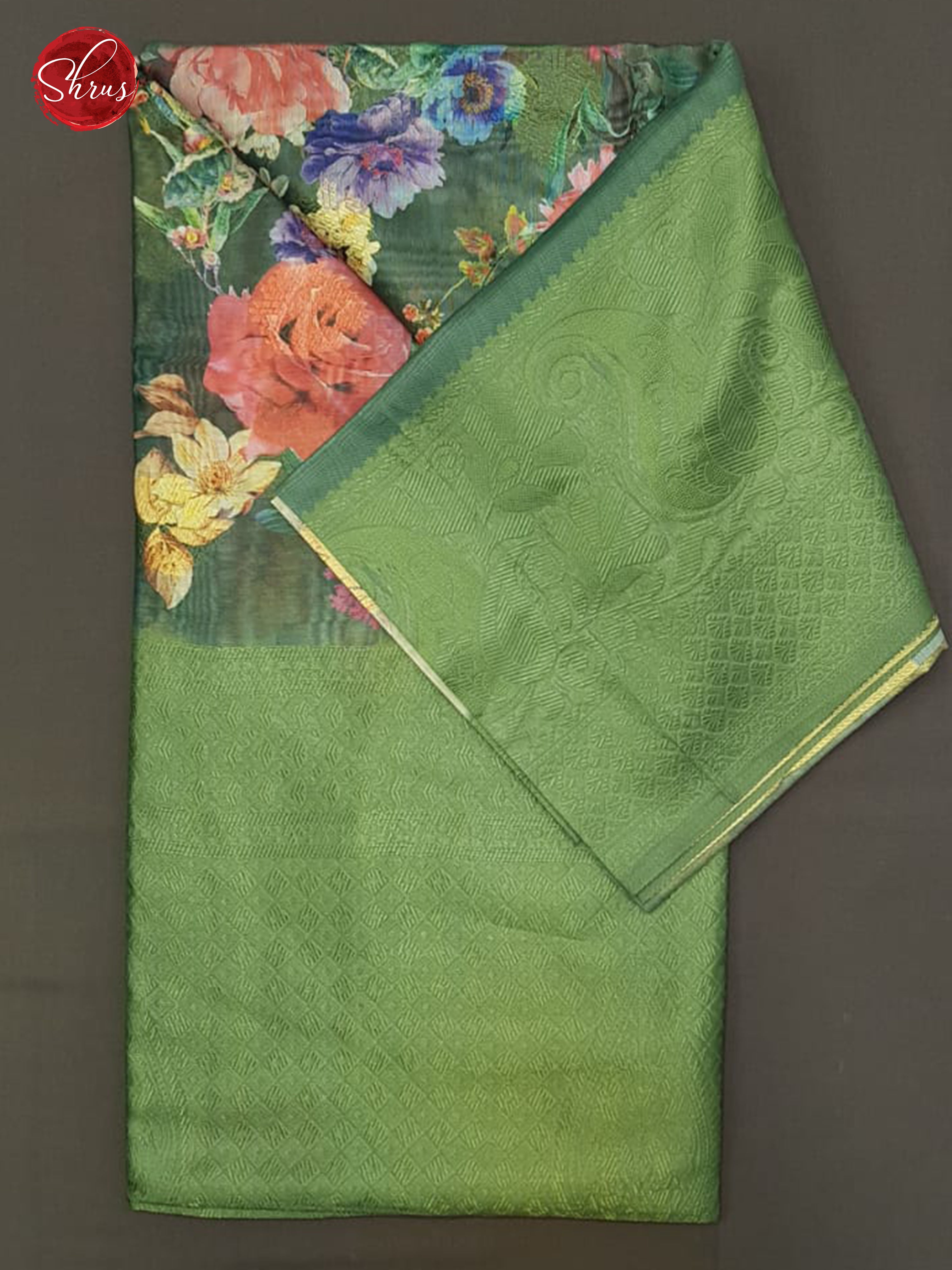 Green(Single Tone) - semi jute sarees - Shop on ShrusEternity.com