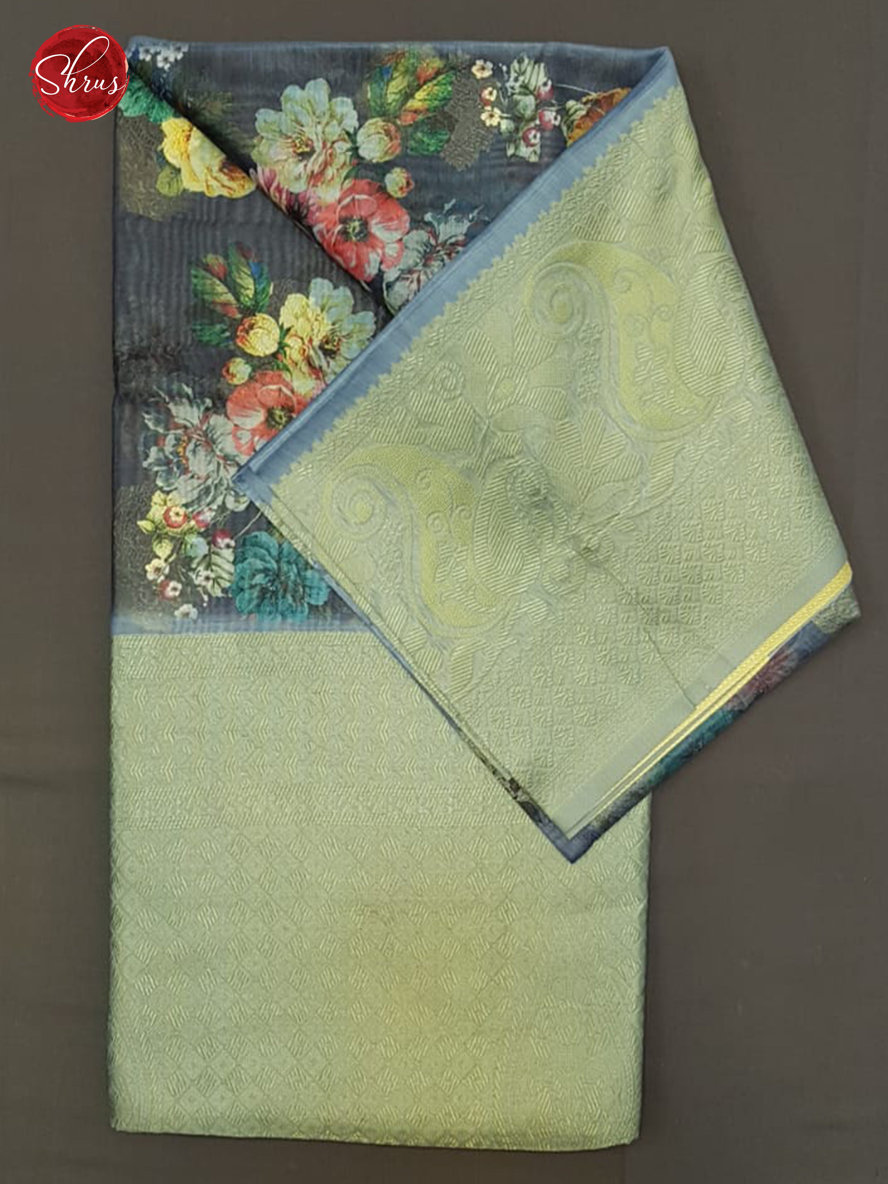 Blue & Green- semi jute sarees - Shop on ShrusEternity.com