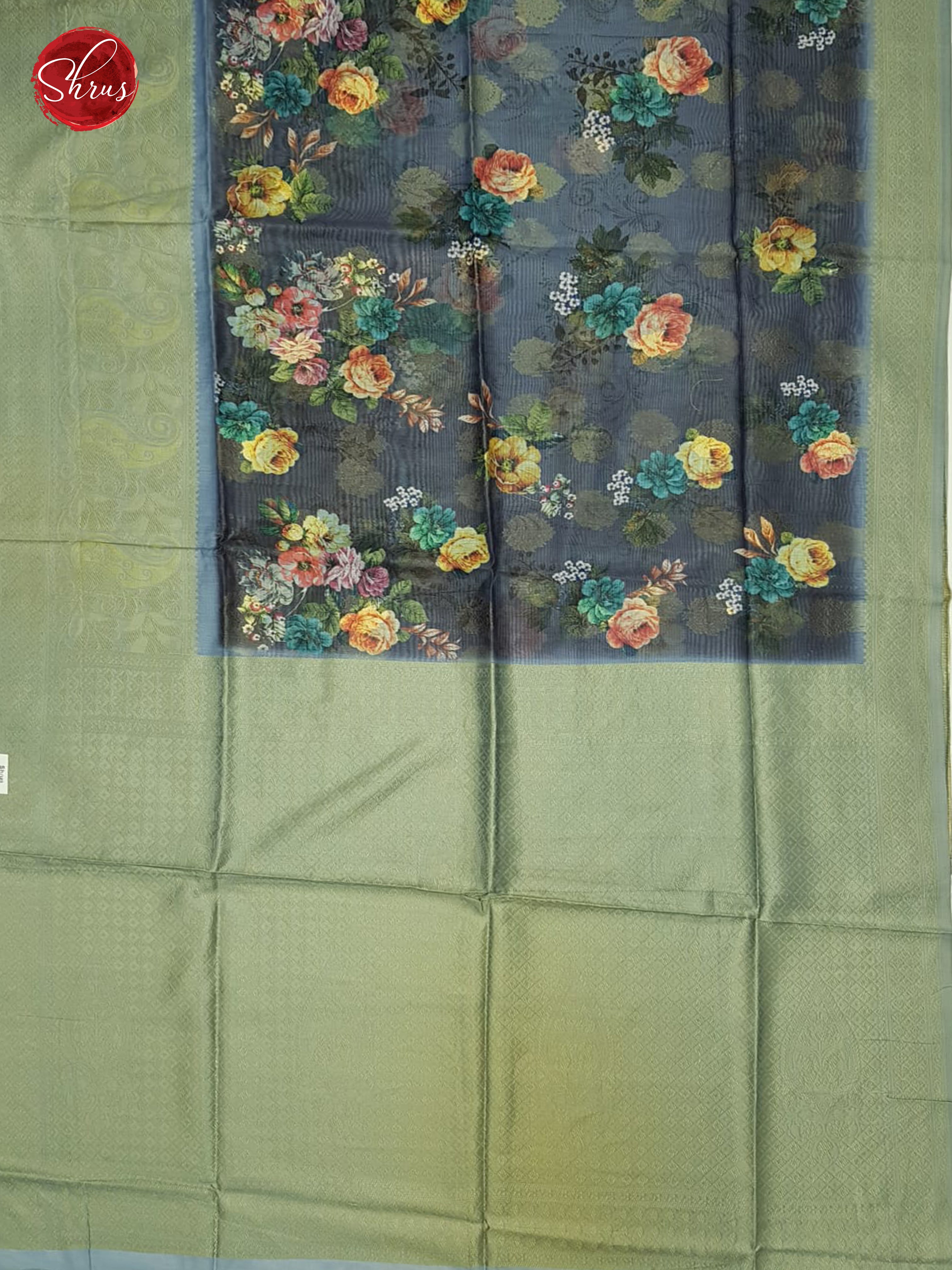 Blue & Green- semi jute sarees - Shop on ShrusEternity.com